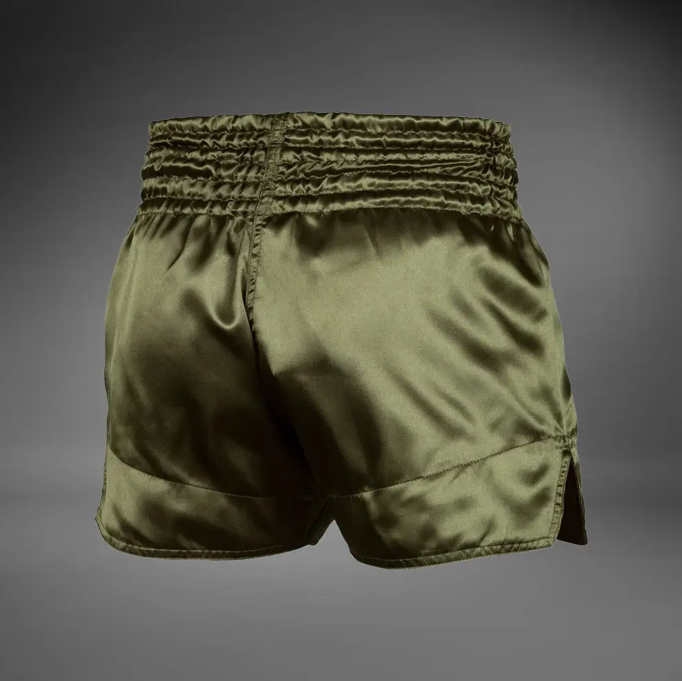 Муай Тай Шорти - Venum Muay Thai Shorts Classic - Khaki/Black, заден изглед