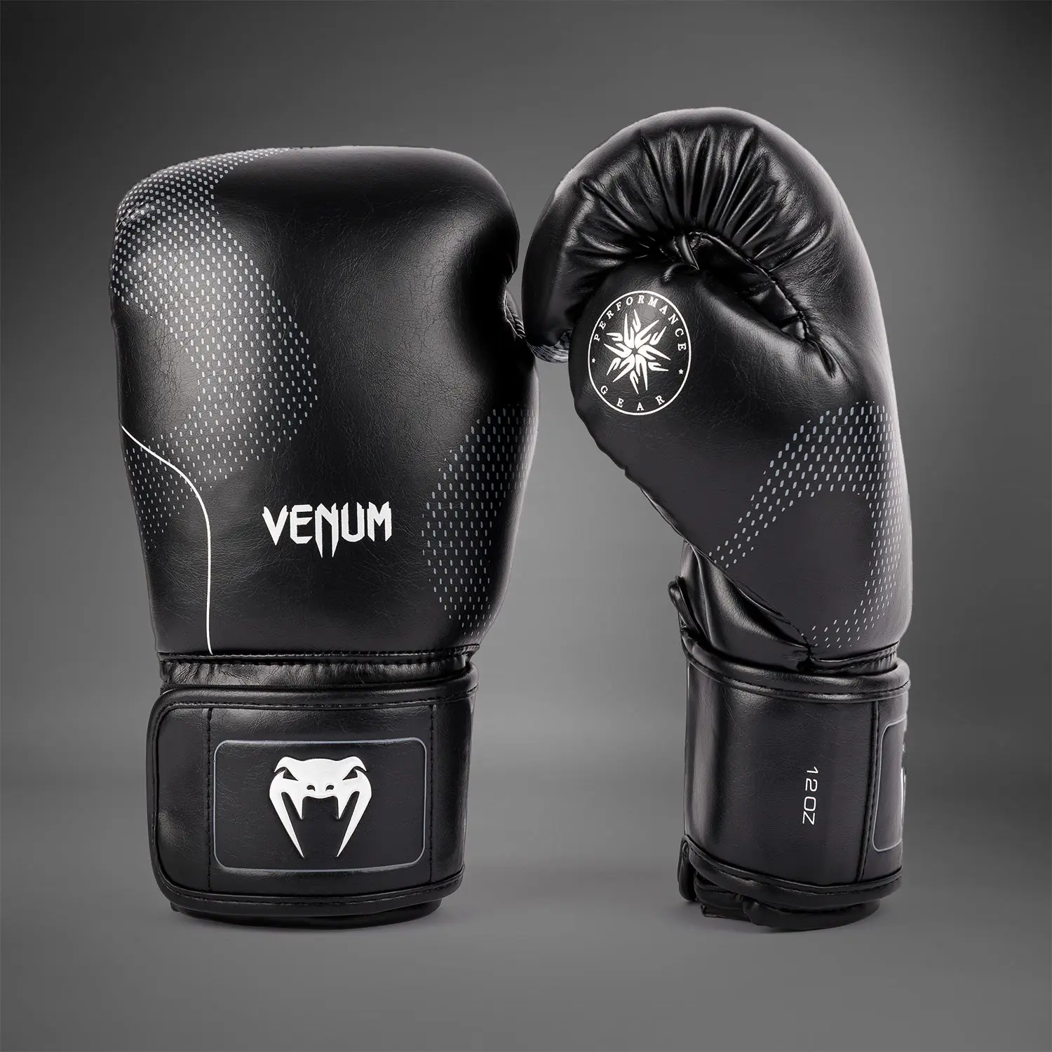 Venum Nexus Boxing Gloves - Black/Silver страничен изглед