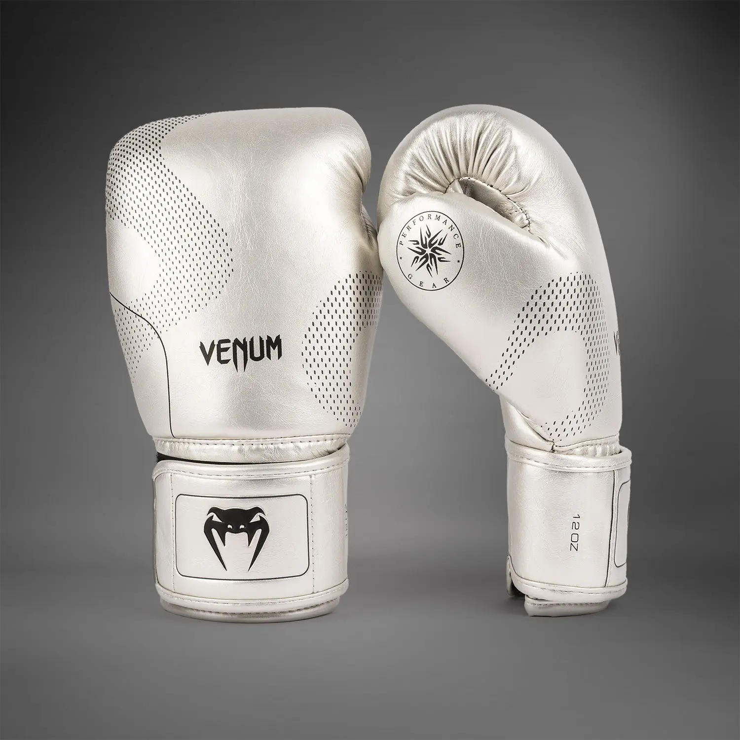 Venum Nexus Boxing Gloves - Silver/Black отзад