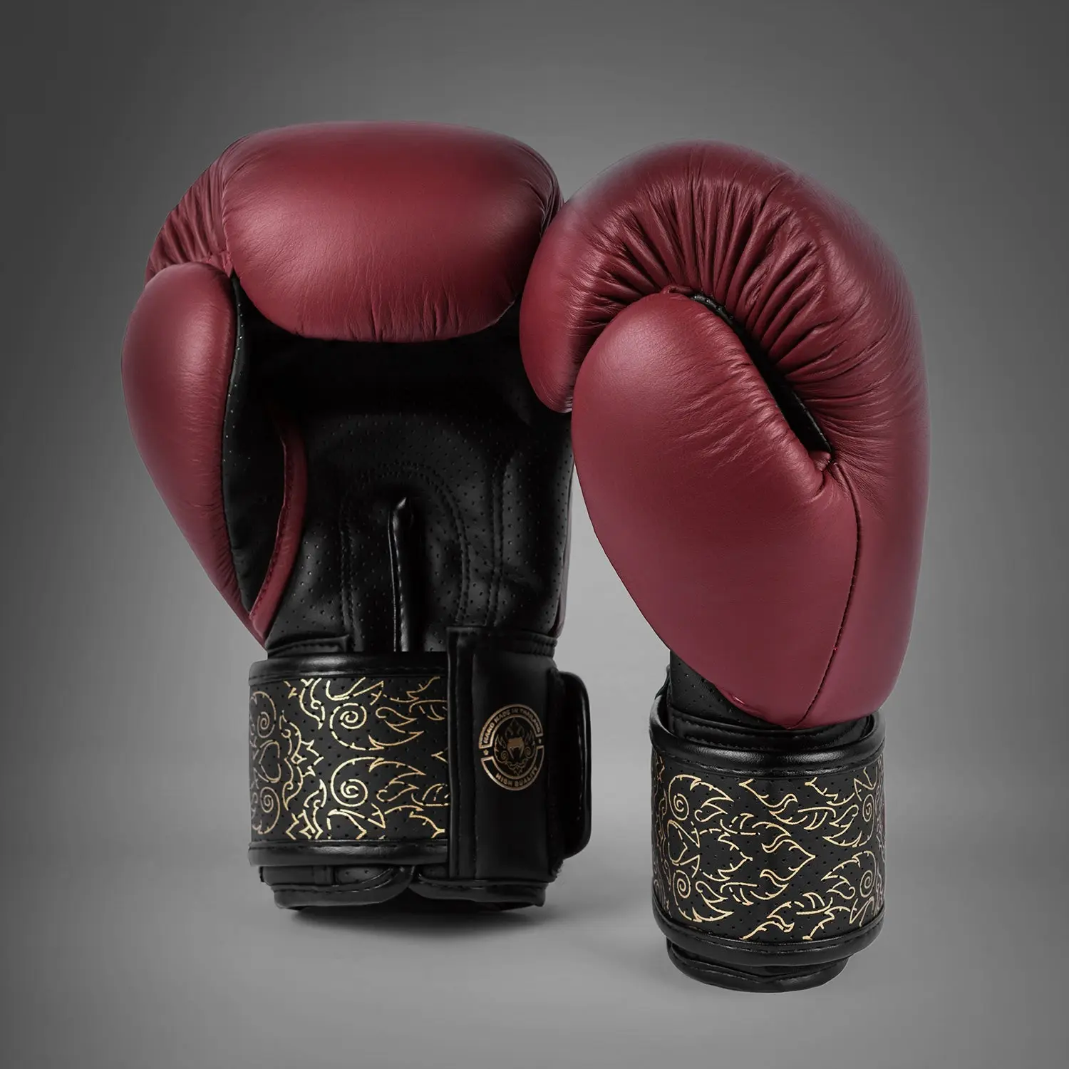 Venum Power 2.0 Boxing Gloves - Burgundy/Black преден изглед