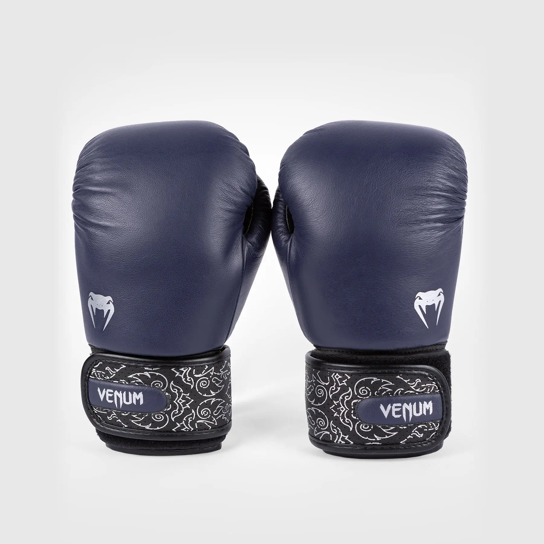 Venum Power 2.0 Boxing Gloves - Navy Blue/Black изглед отгоре