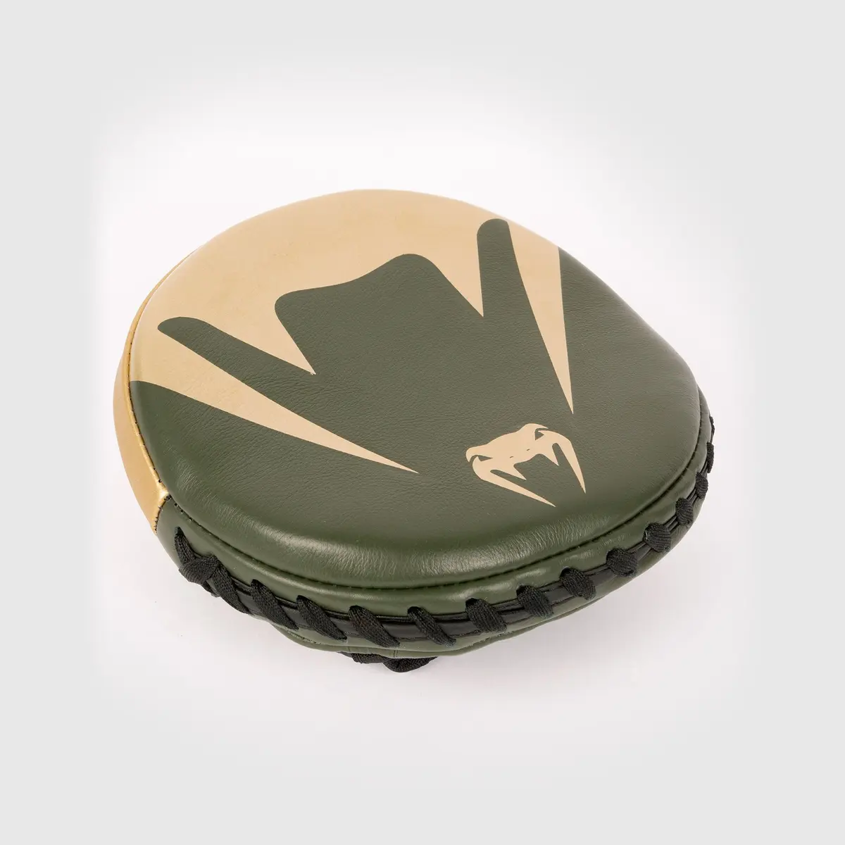Venum Pro Boxing Mini Curved Punch Mitts (Pair) - Khaki/Gold, страничен изглед