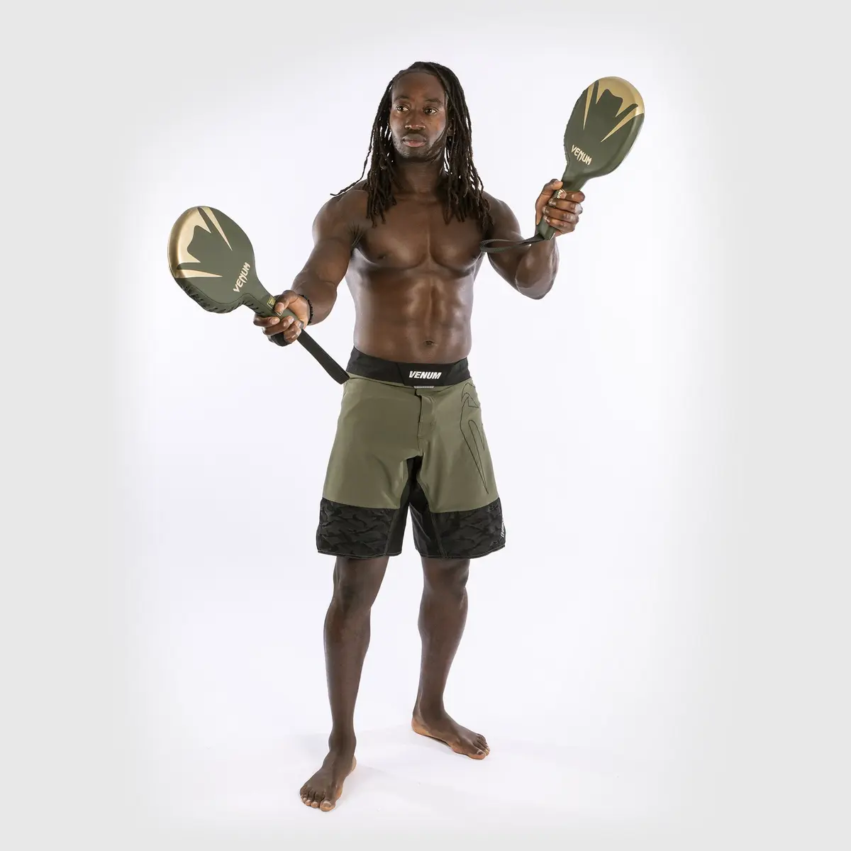 Venum Pro Boxing Rackets (Pair) - Khaki/Gold с трениращ