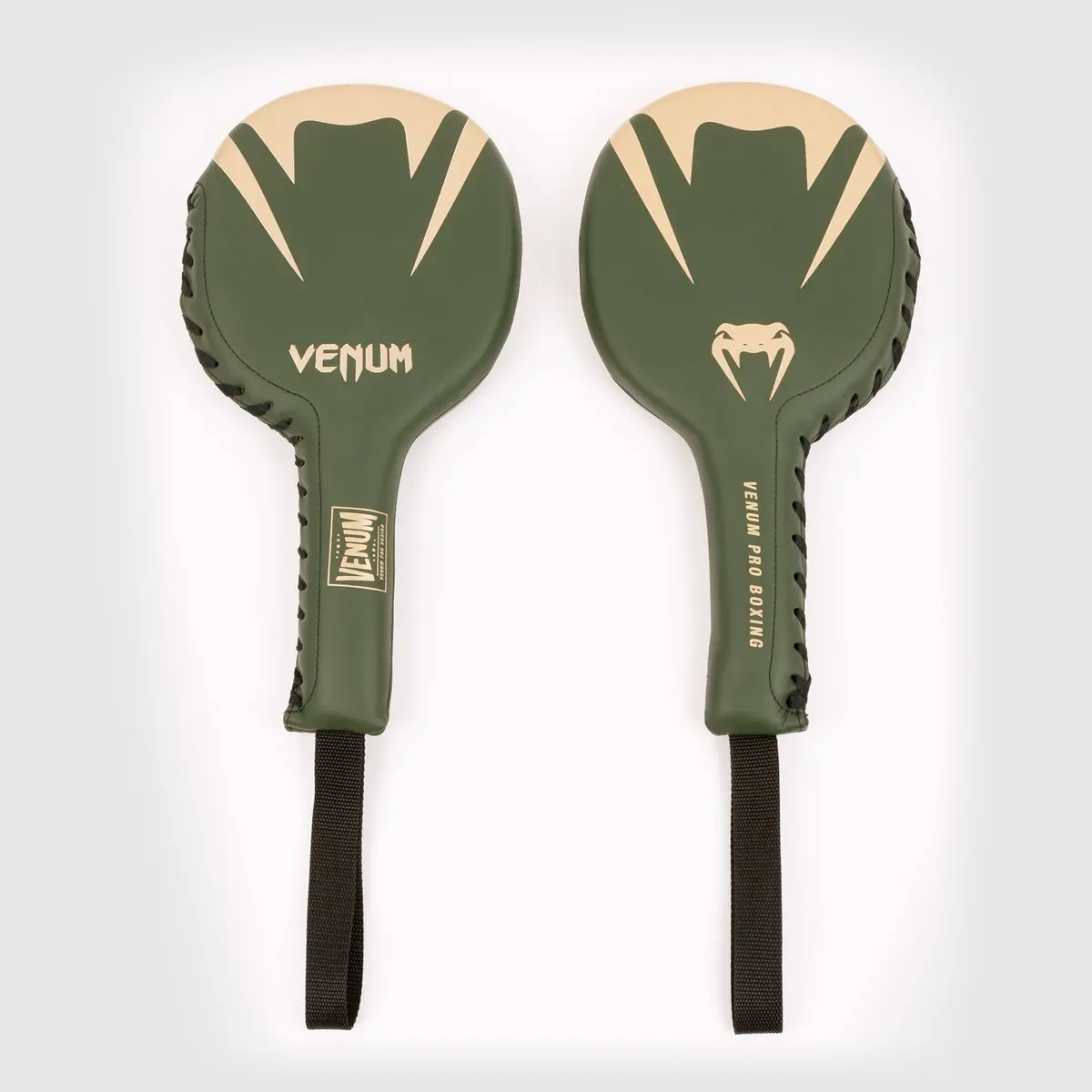 Venum Pro Boxing Rackets (Pair) - Khaki/Gold