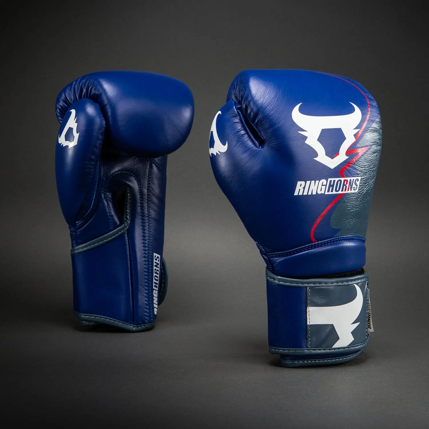 Ringhorns Charger by Venum Boxing Gloves - Navy Blue/Red
