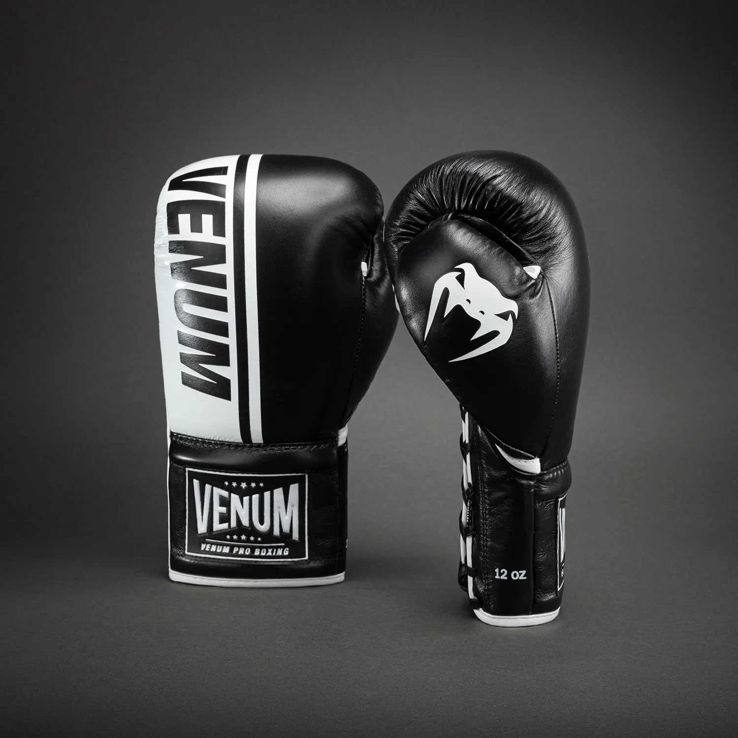 Venum Shield Pro Boxing Gloves - With Laces, преден изглед на чифт