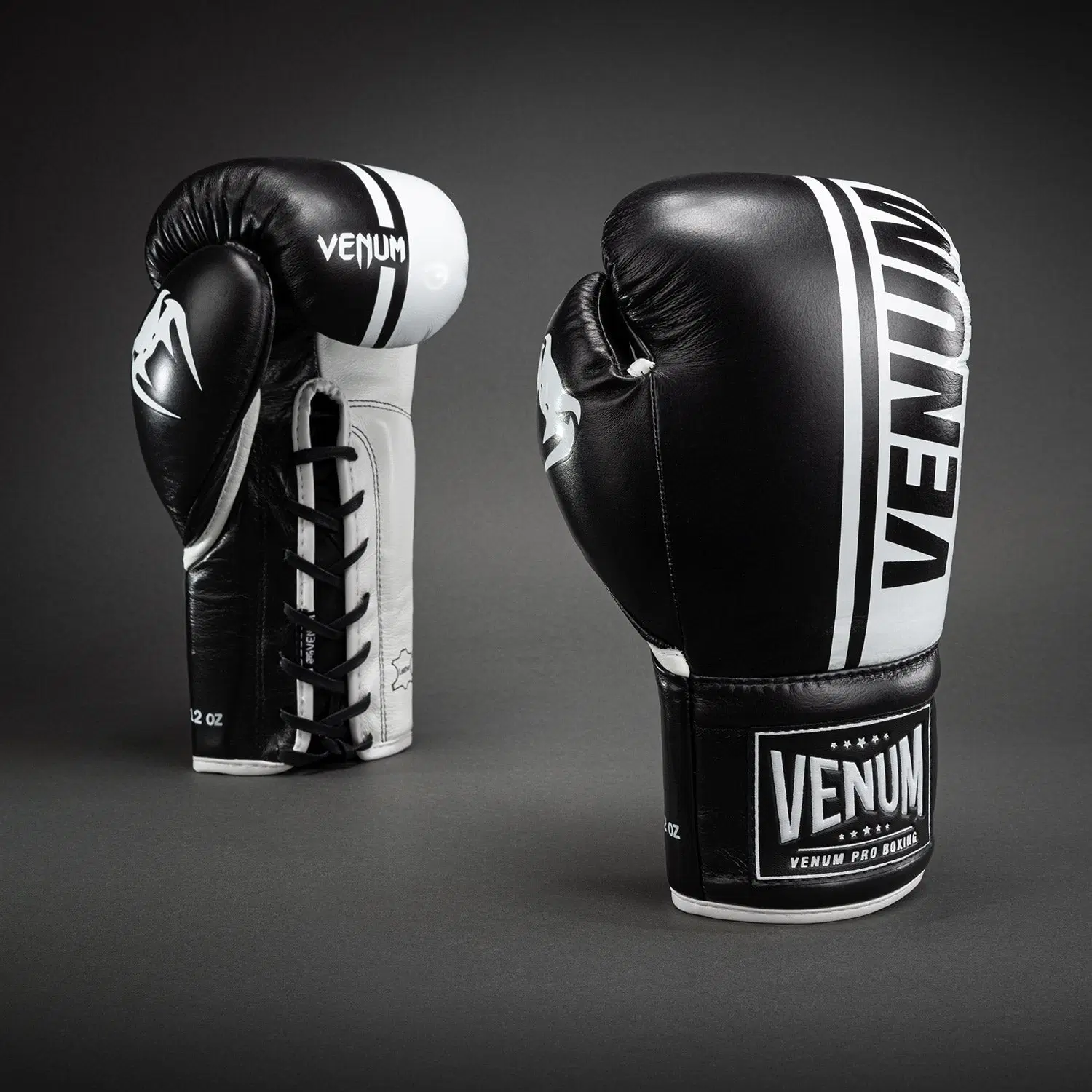 Venum Shield Pro Boxing Gloves - With Laces, преден изглед на чифт