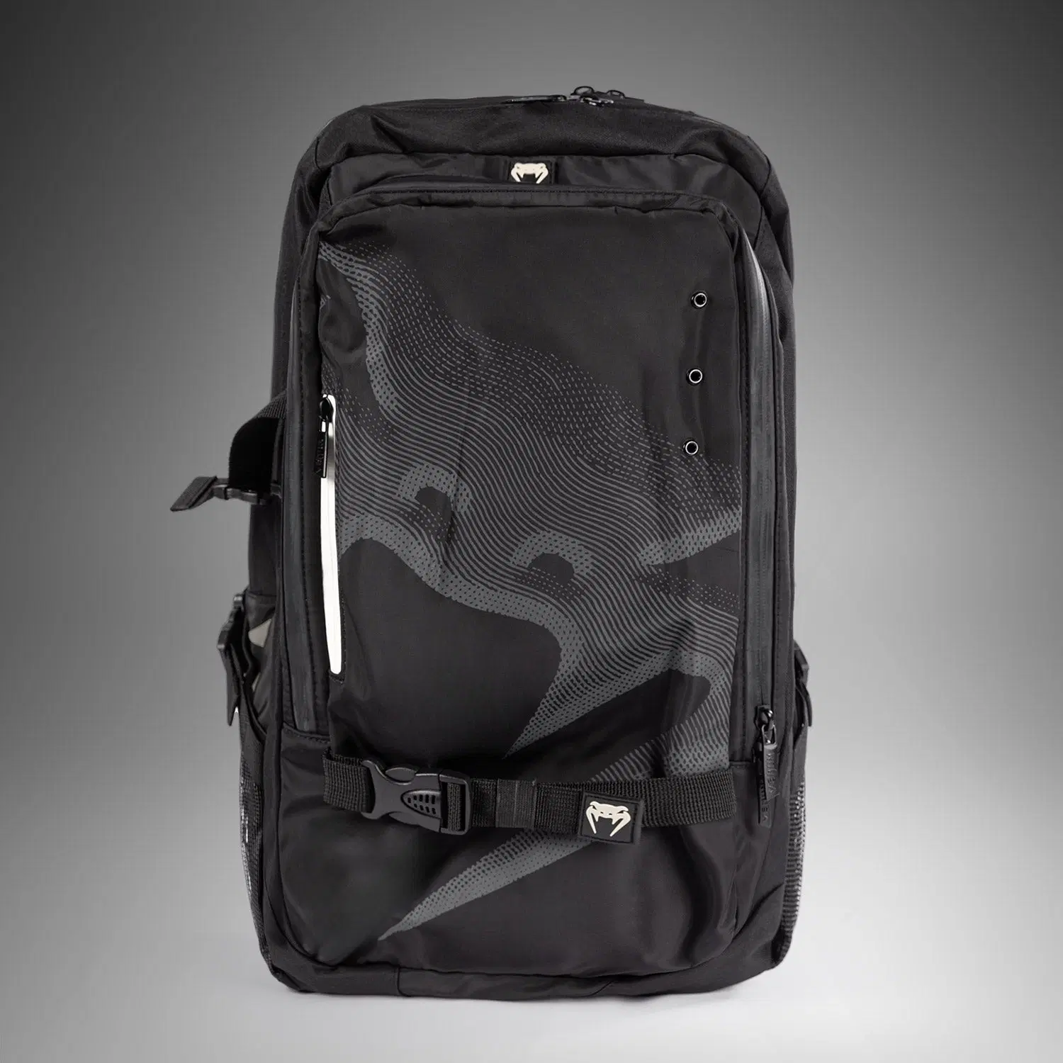 Venum Shockwave Backpack (20-25L)- Black, преден изглед