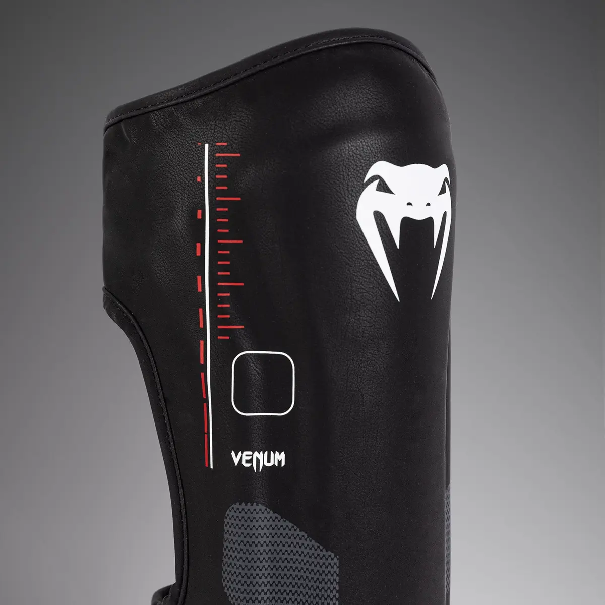 Venum Tactical XT Shinguards - Black/Fire Red детайли преден изглед