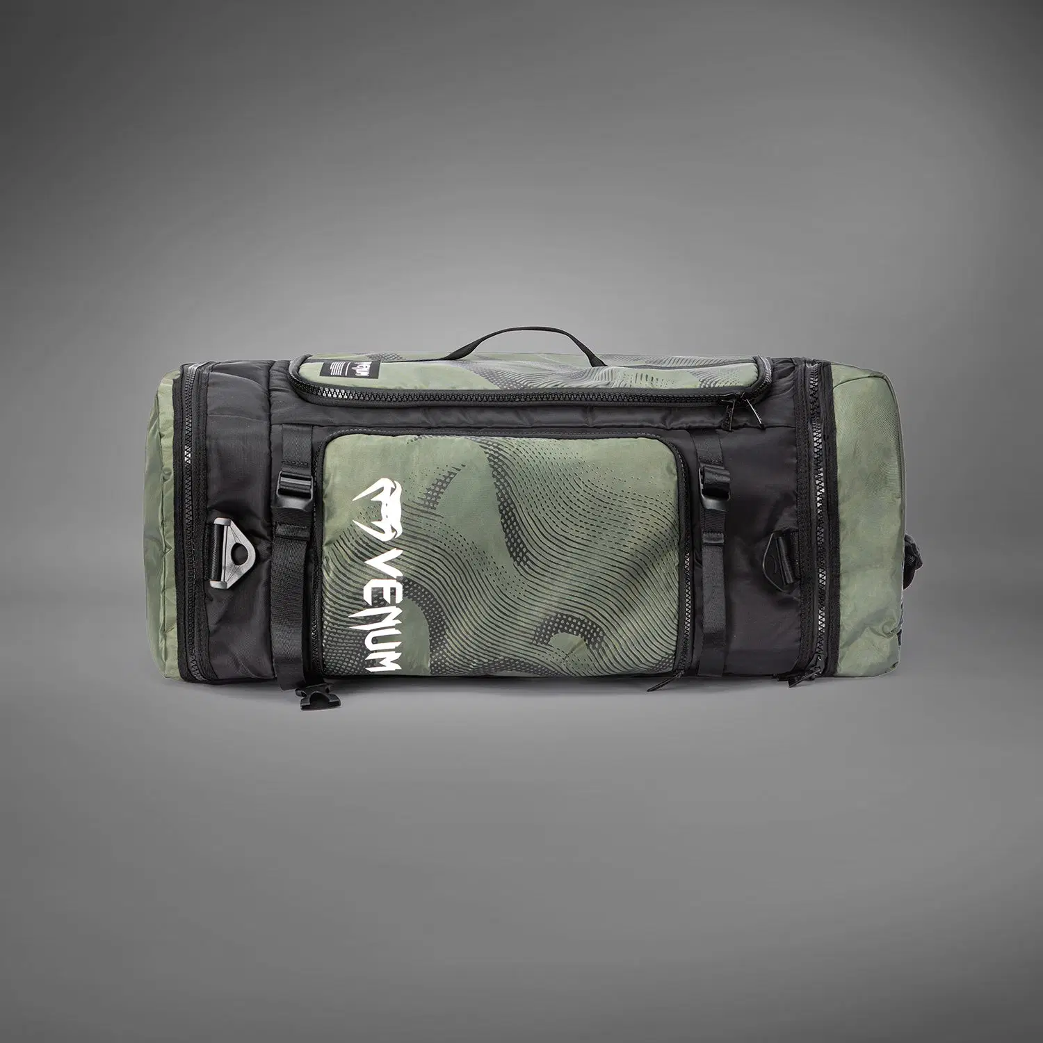 Venum Trainer Hybrid sports bag - Army Green, преден изглед