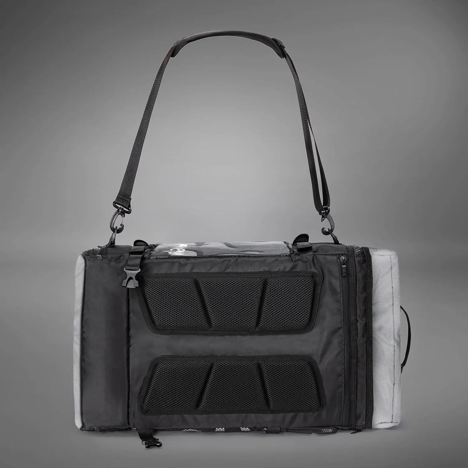 Venum Trainer Hybrid sports bag - Storm Grey, изглед отгоре с презрамка