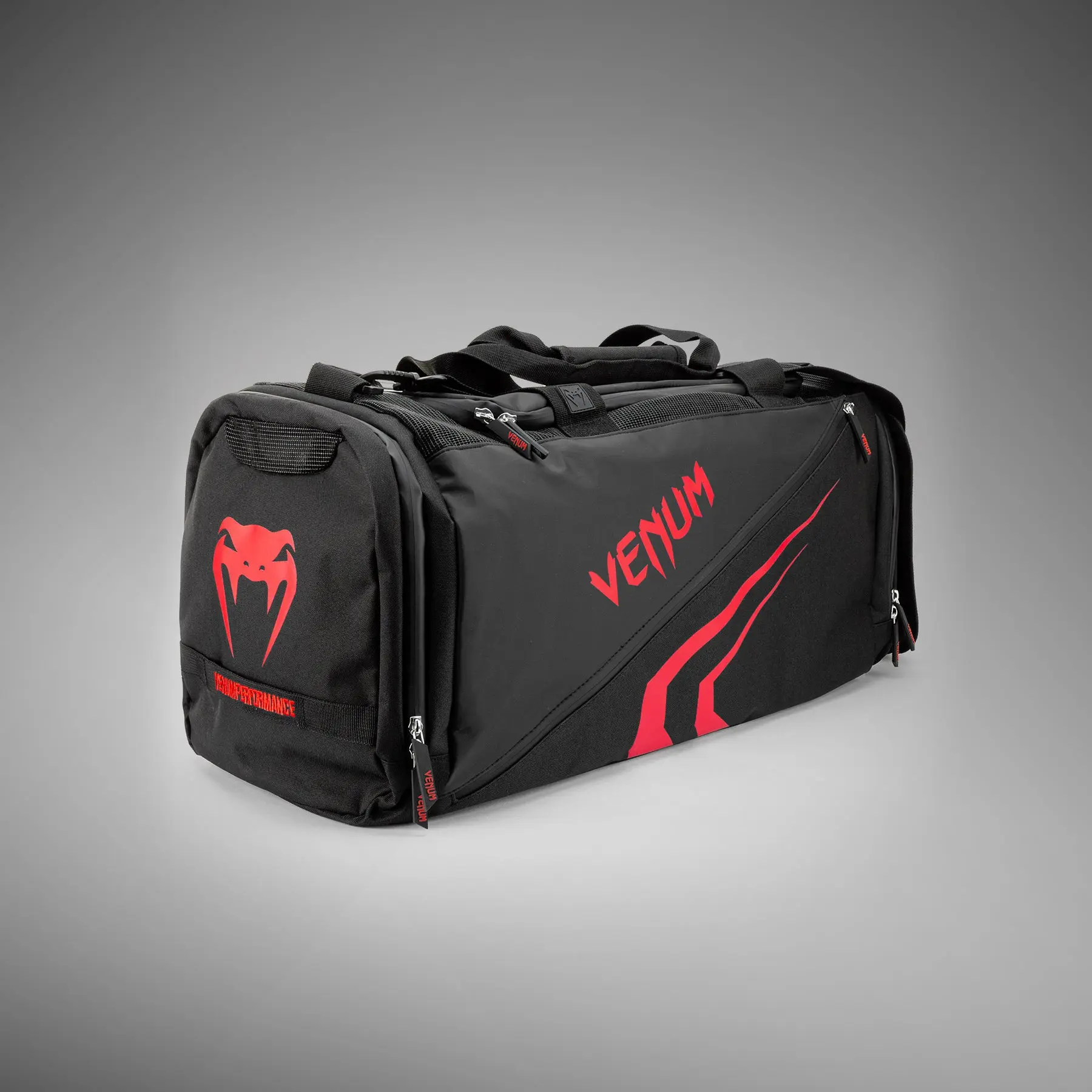 Venum Trainer Lite Evo Sports Bags (48L) - Black/Red, преден ляв изглед