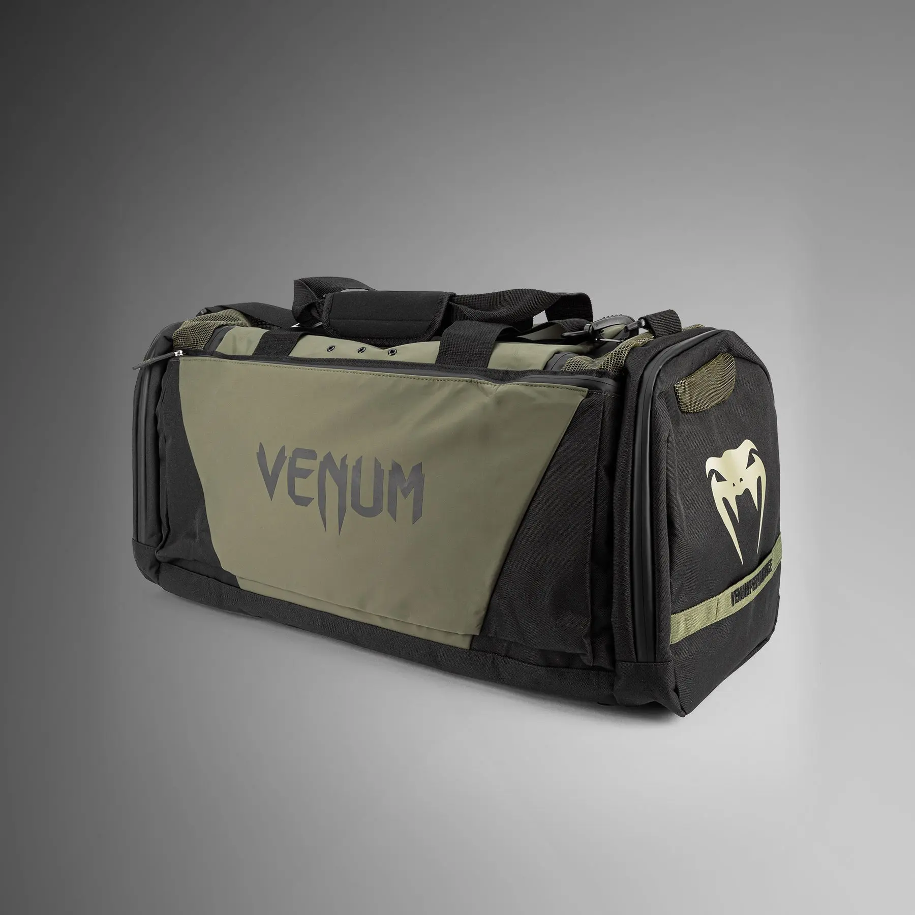 Venum Trainer Lite Evo Sports Bags (48L) - Khaki/Black, изглед отпред