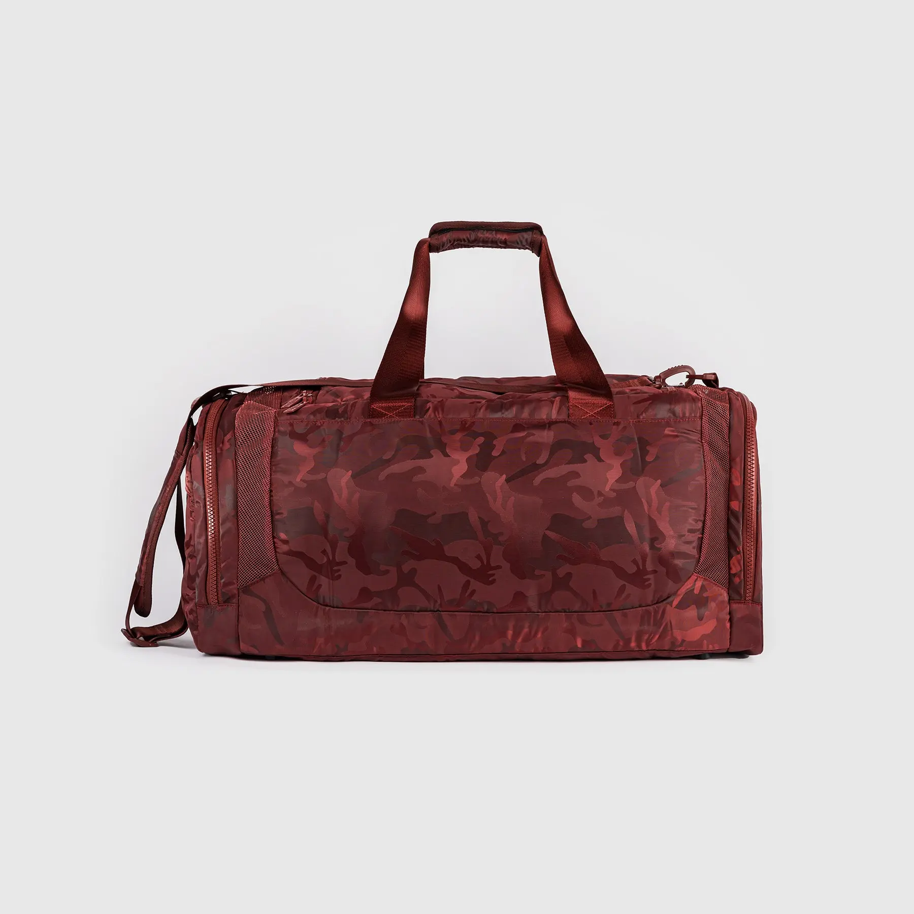 Venum Trainer Lite Sports Bag (48L) - Camo/Burgundy, пълен преден изглед