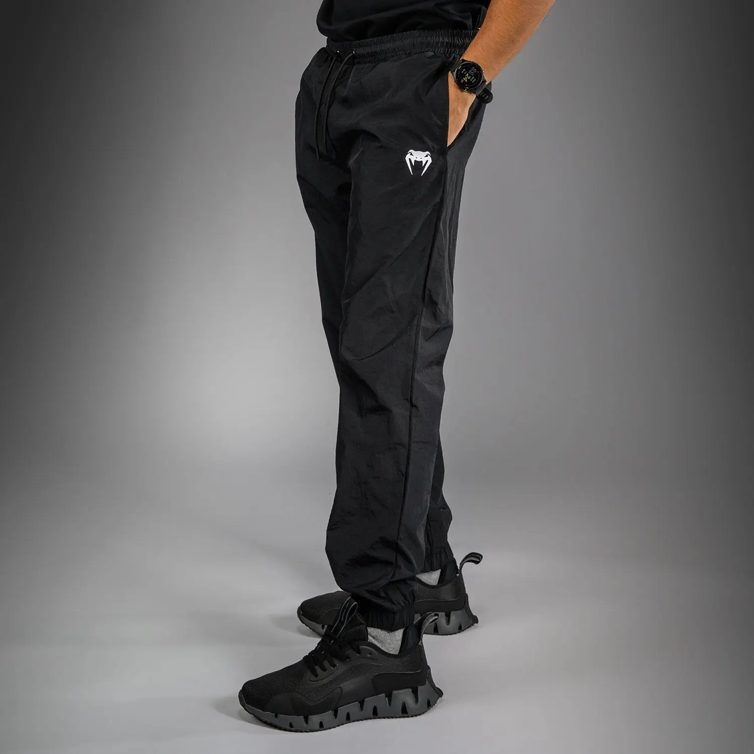 Анцуг долнище Venum Vectra Joggers Black/Blue - страничен изглед с лого