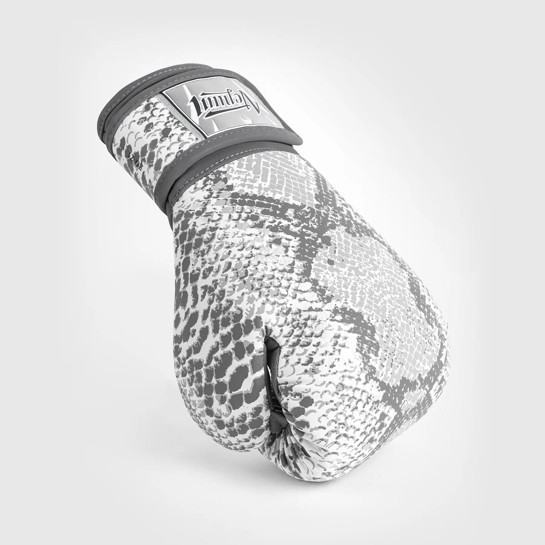 Venum White Snake Boxing Gloves for Women - White, на ръката