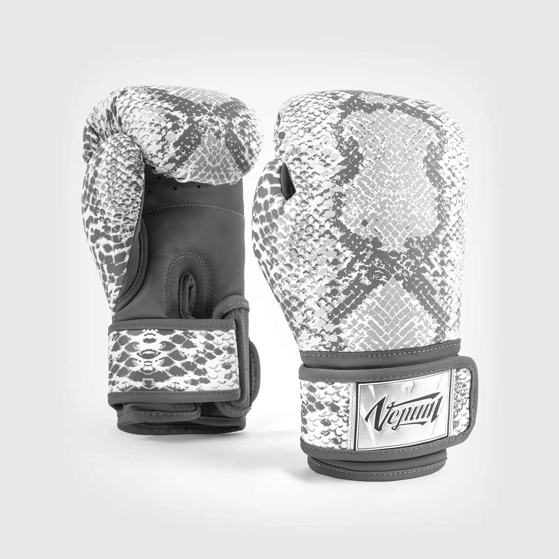 Venum White Snake Boxing Gloves for Women - White, преден изглед