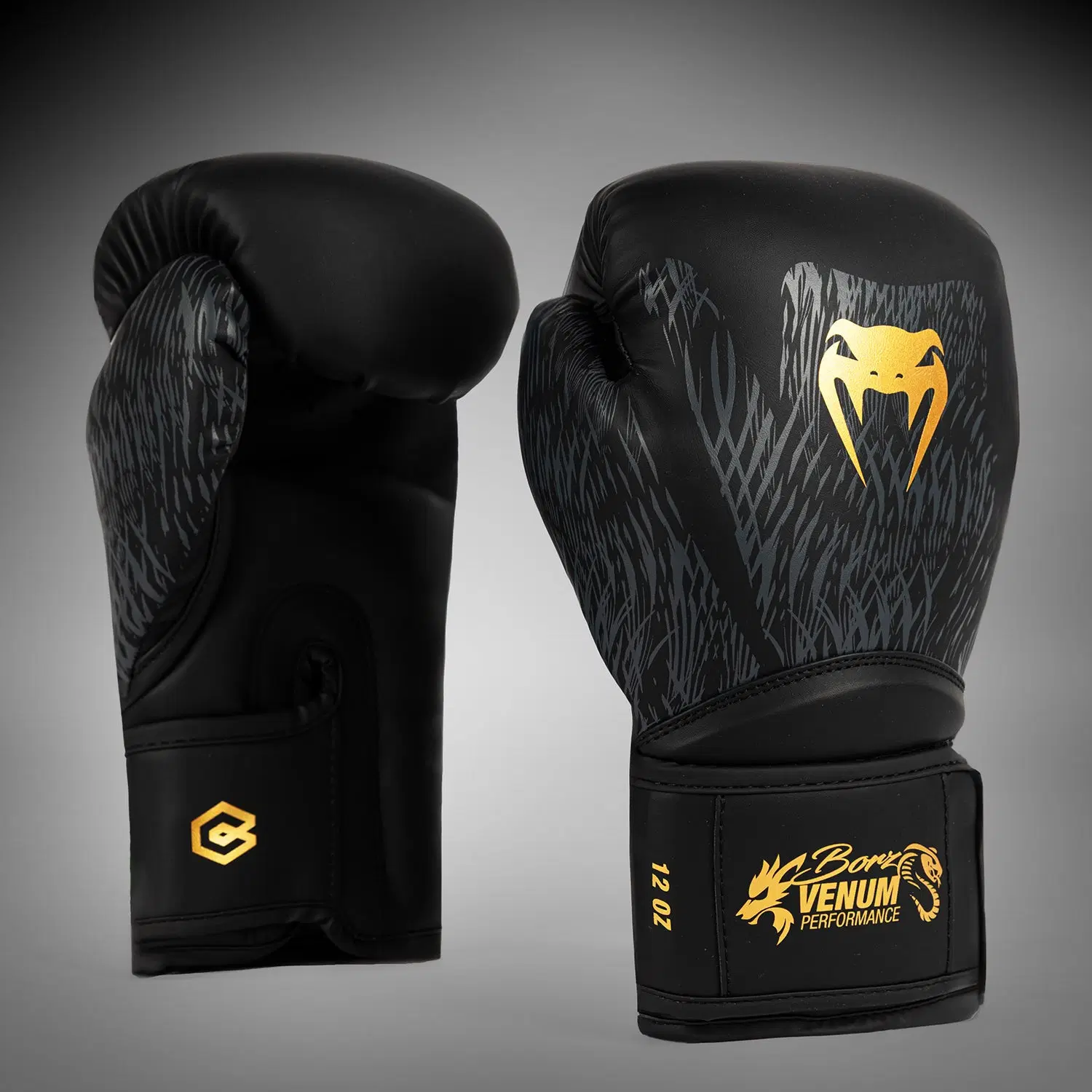 Venum x Chimaev Boxing Gloves - Black/Gold