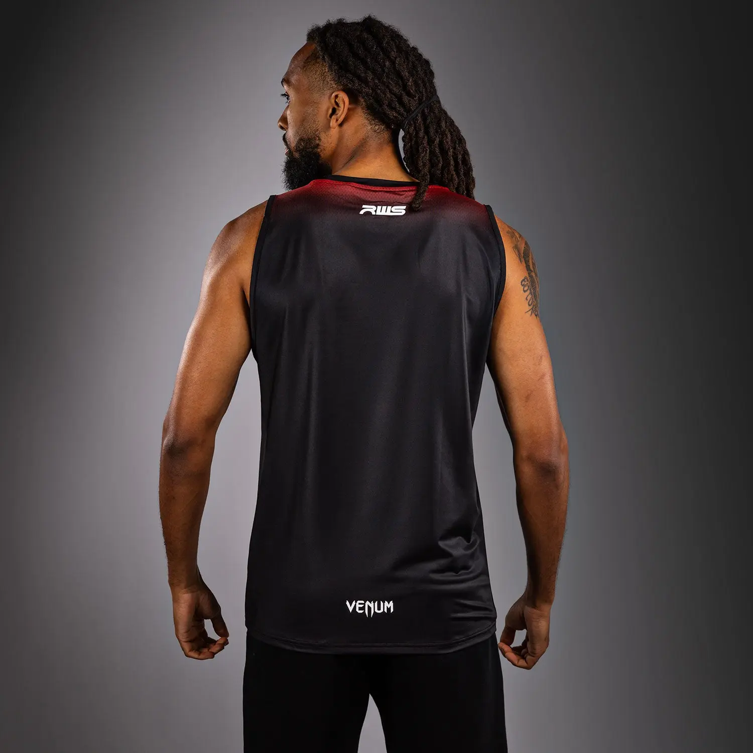 Venum Потник - Venum x RWS 2.0 Men's Dry-Tech Tank Top - Black/Red, заден изглед
