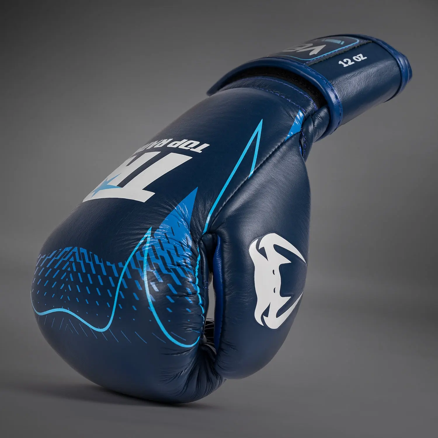 Venum x Top Rank Original Hammer Boxing Gloves - Navy Blue ъглов изглед