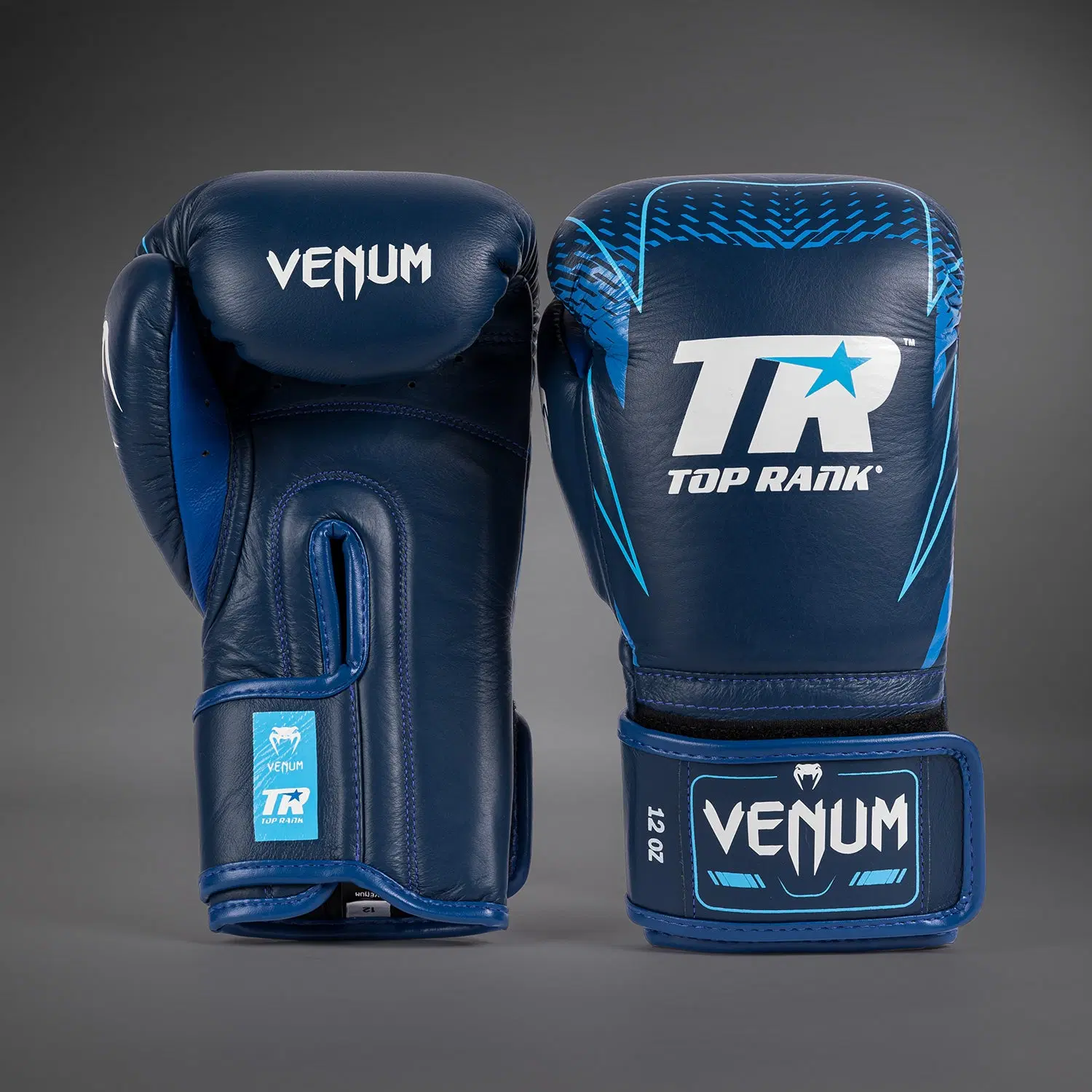 Venum x Top Rank Original Hammer Boxing Gloves - Navy Blue преден изглед