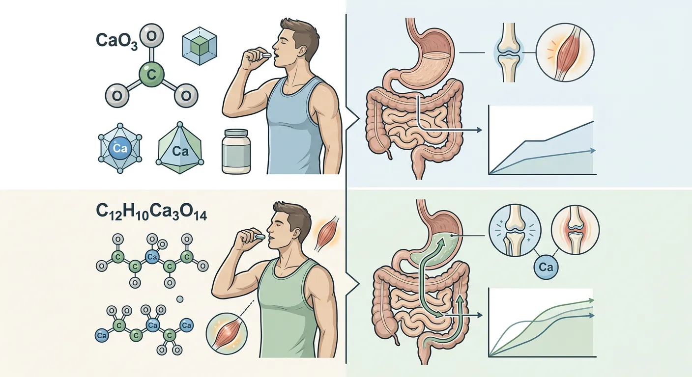 Diagrama absorbției calciului în organism