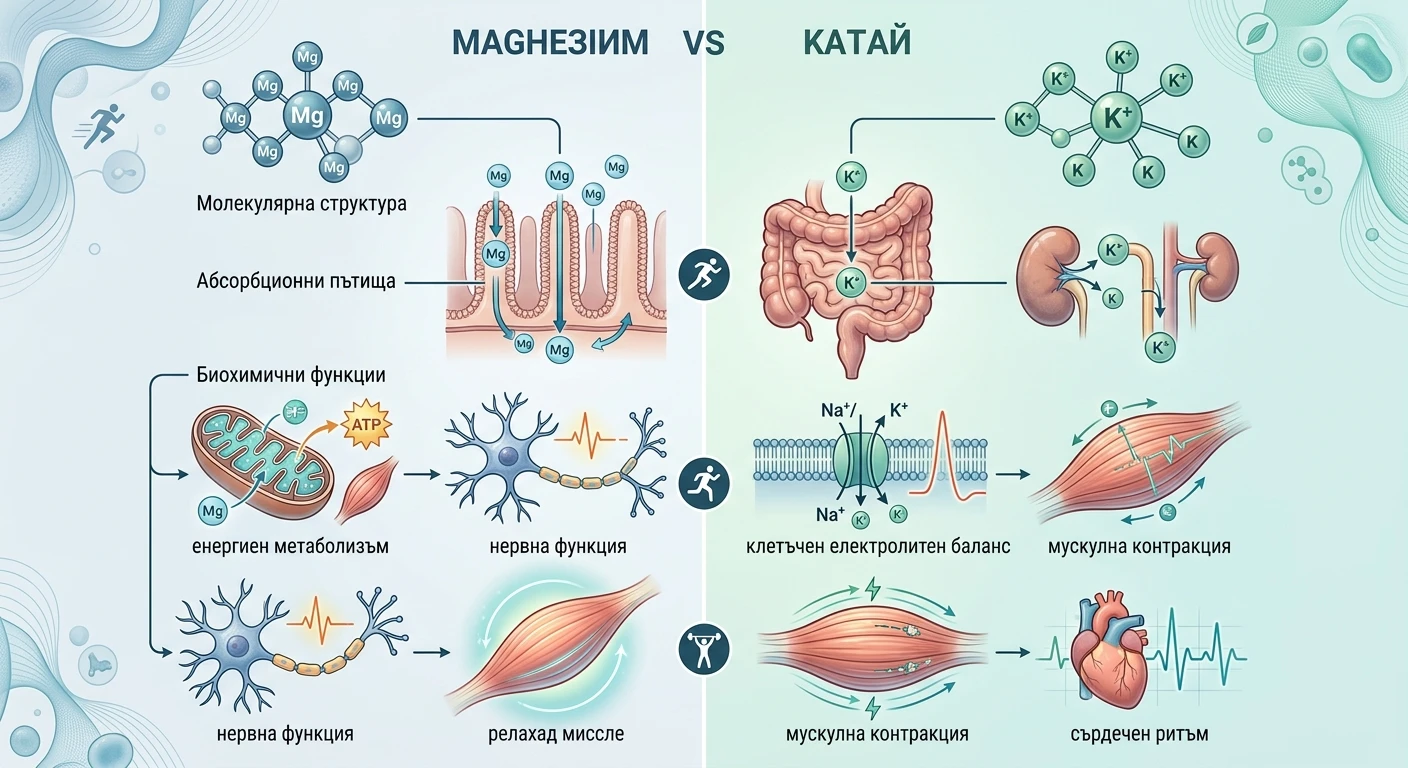 Biochemische Wege von Magnesium und Kalium