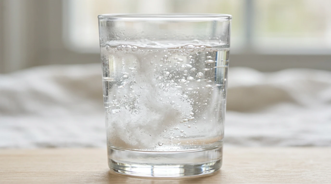 Магнезиев цитрат - разтворен в чаша вода