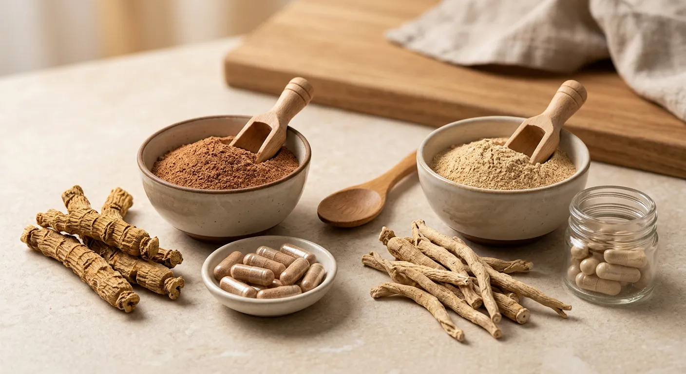 Rhodiola vs. Ashwagandha: Der Energie-Booster gegen den beruhigenden Balancer