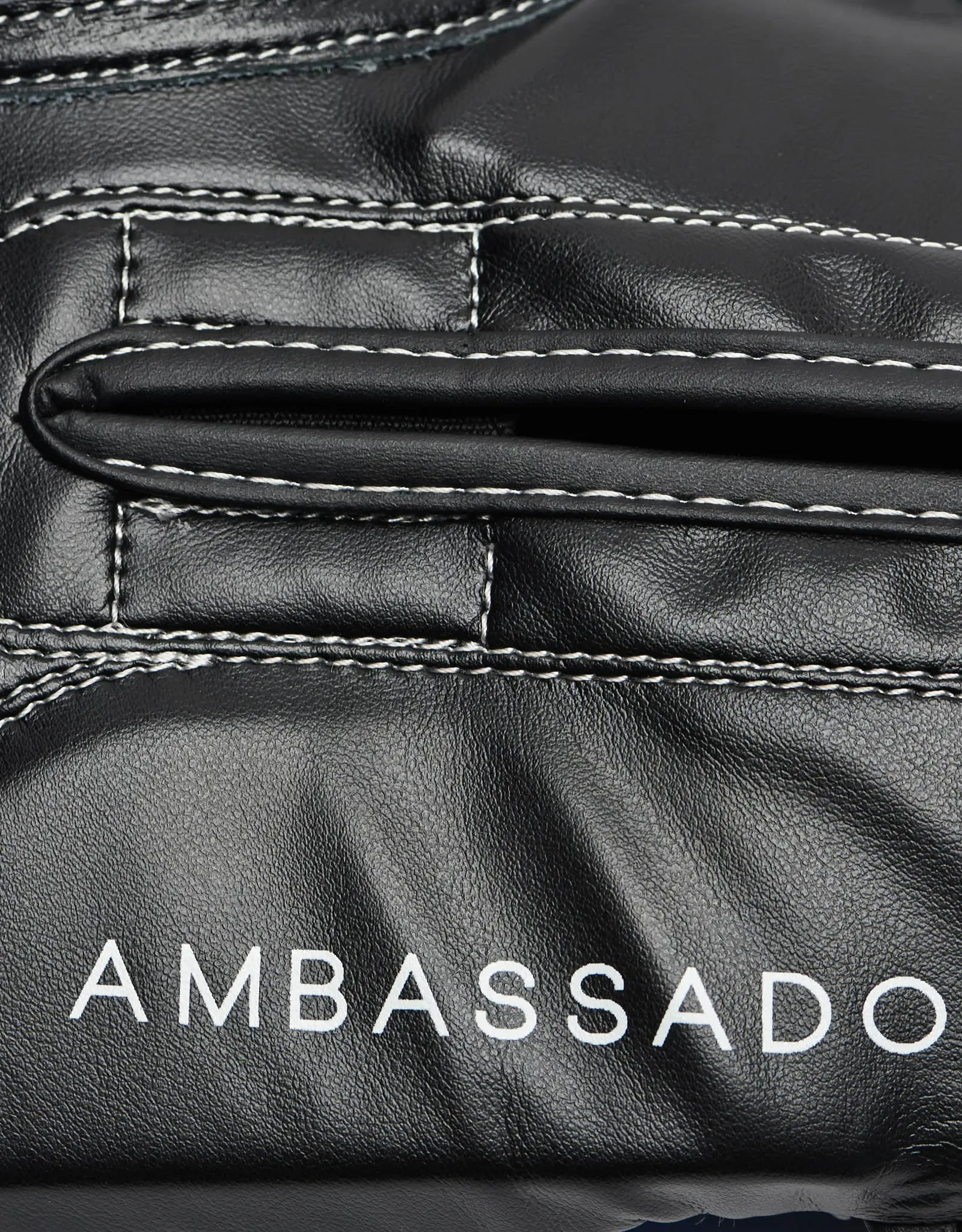 Leone - AMBASSADOR BOXING GLOVES GN207 / Blue логото AMBASSADOR
