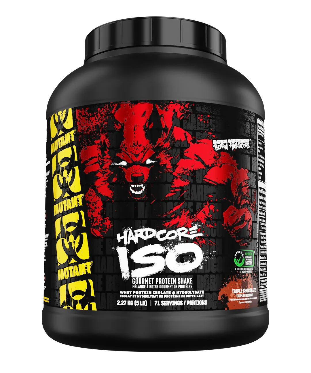 Mutant Iso Surge 5lbs хранителна таблица и информация за съставките