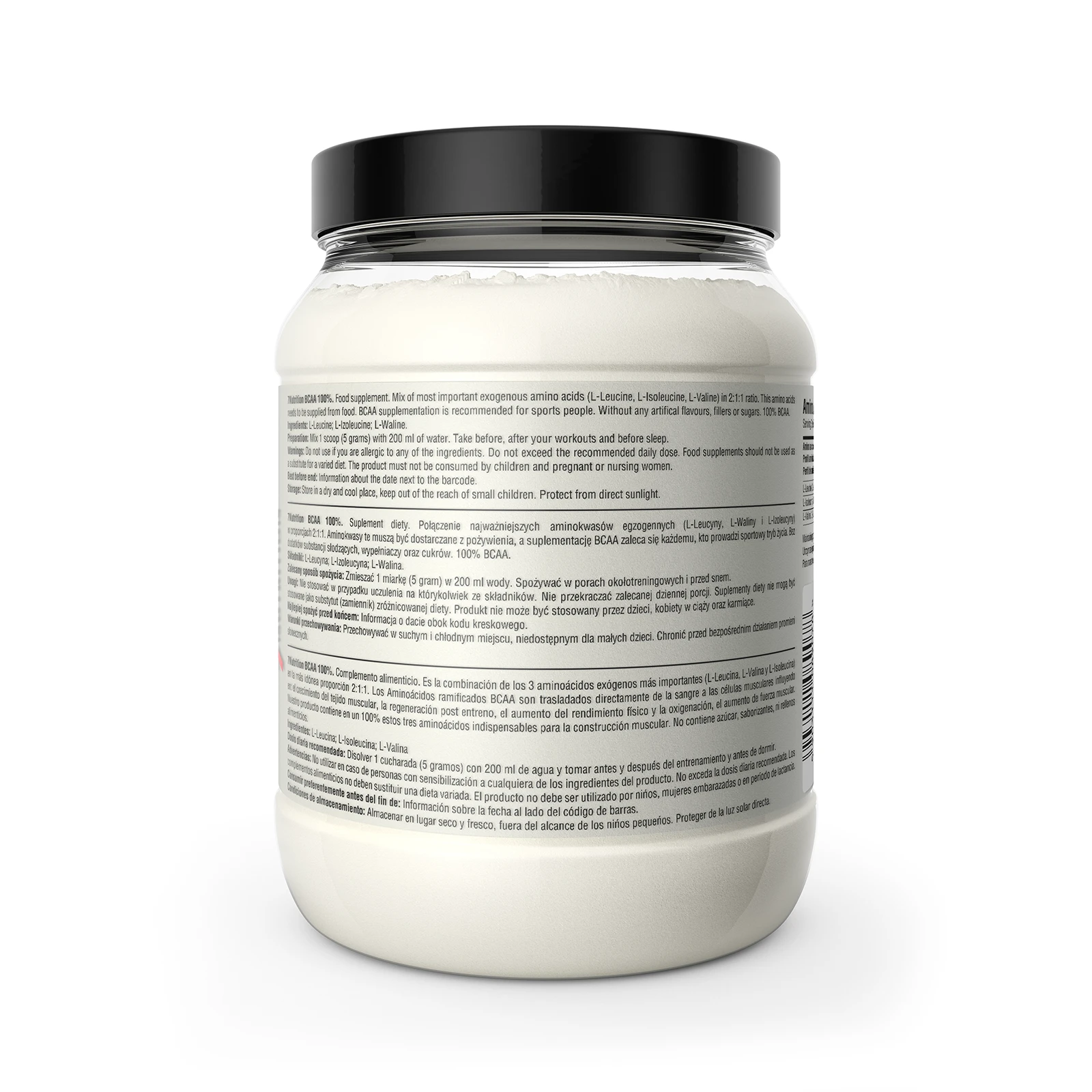 7Nutrition - BCAA 100% 500g етикет и състав