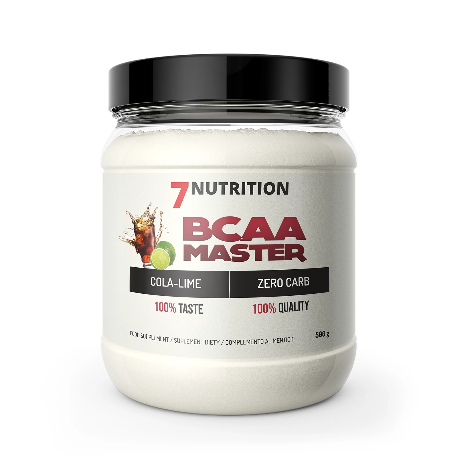 7Nutrition - BCAA Master 500g заден етикет с информация за съставките