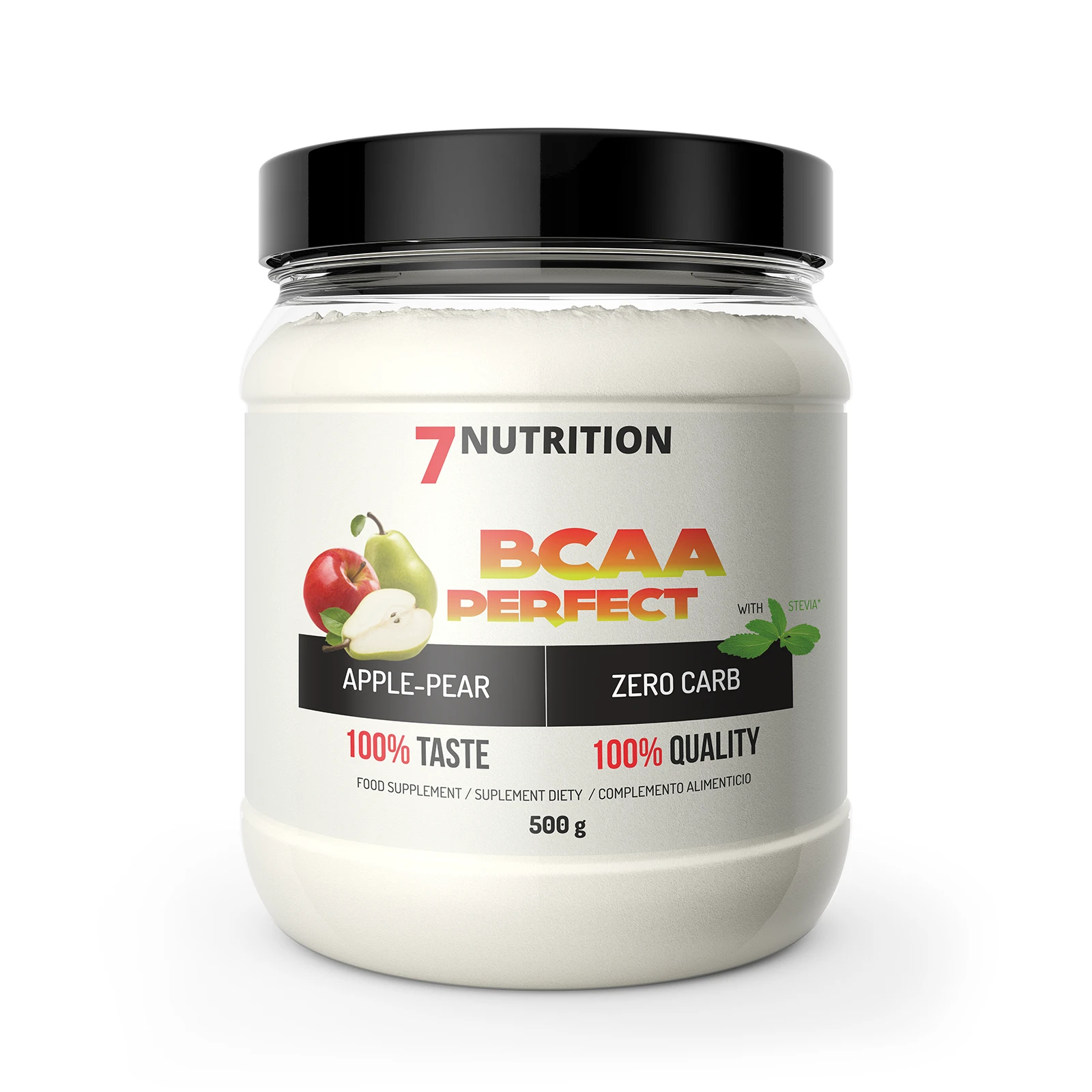 7Nutrition - BCAA Perfect 500g преден изглед на етикета