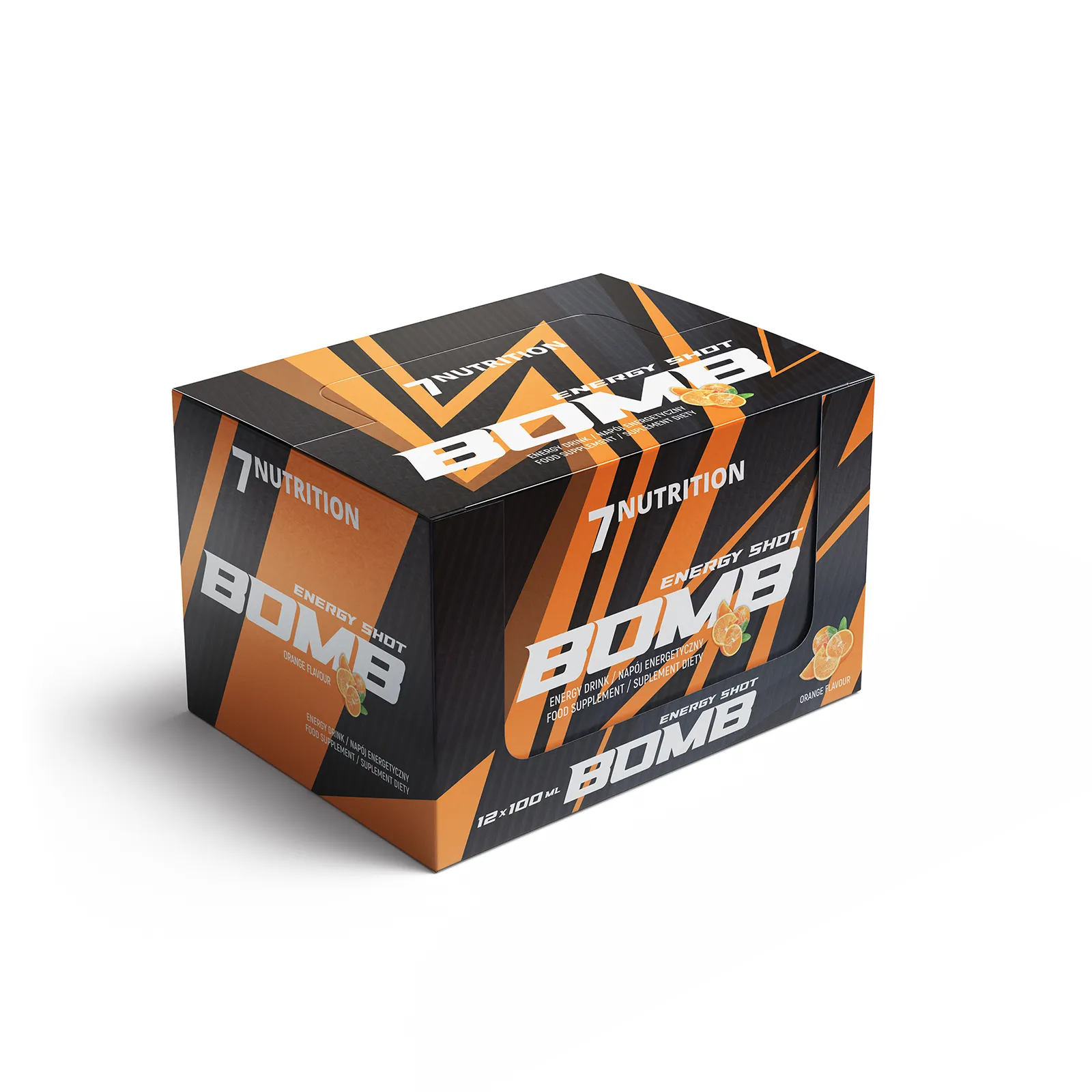 7Nutrition - BOMB Display 12x100 ml Orange
