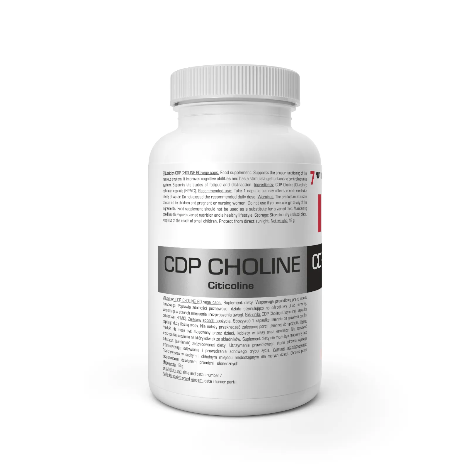 7Nutrition - CDP CHOLINE 60 vege caps