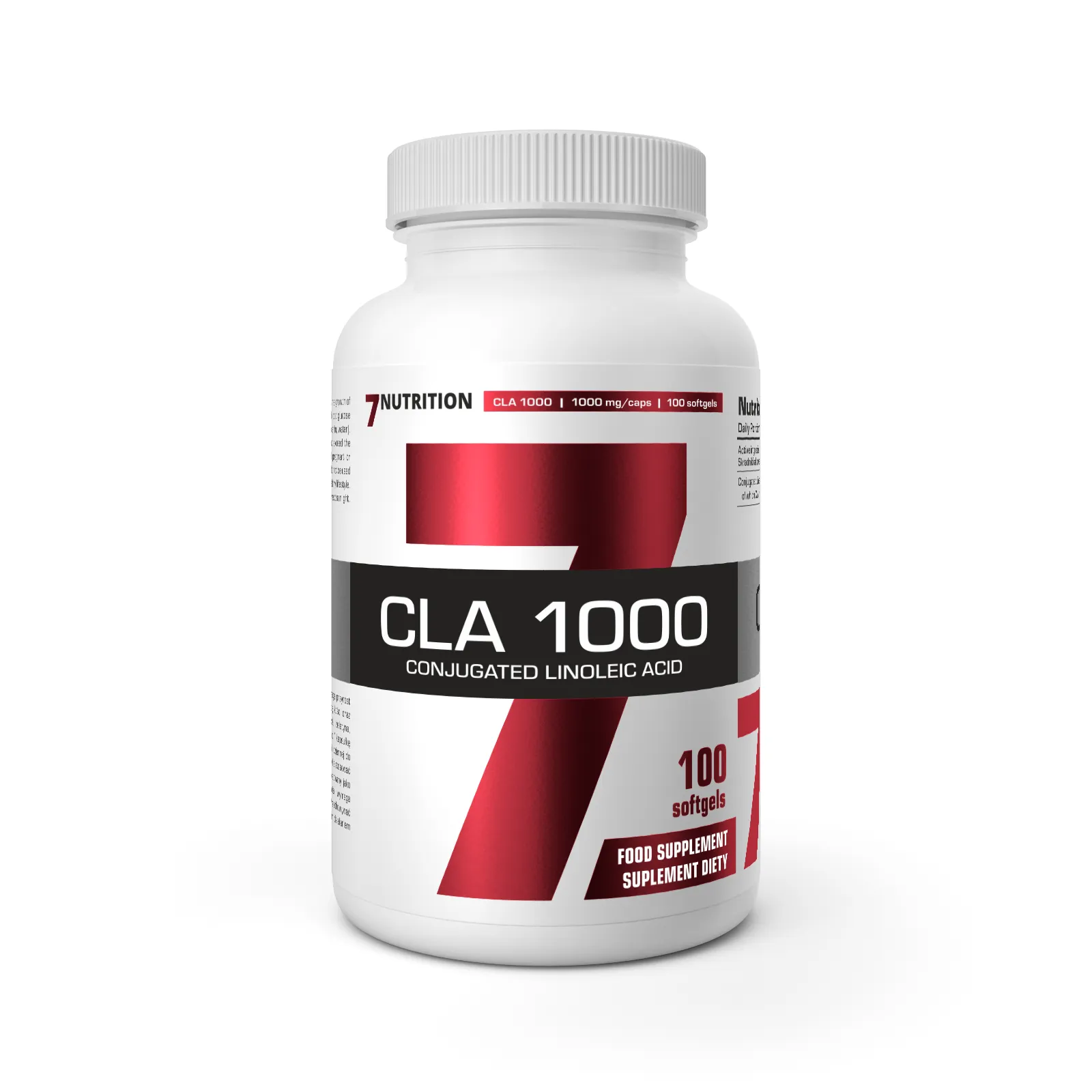 7Nutrition - CLA 1000 - 100 softgels преден изглед на опаковката
