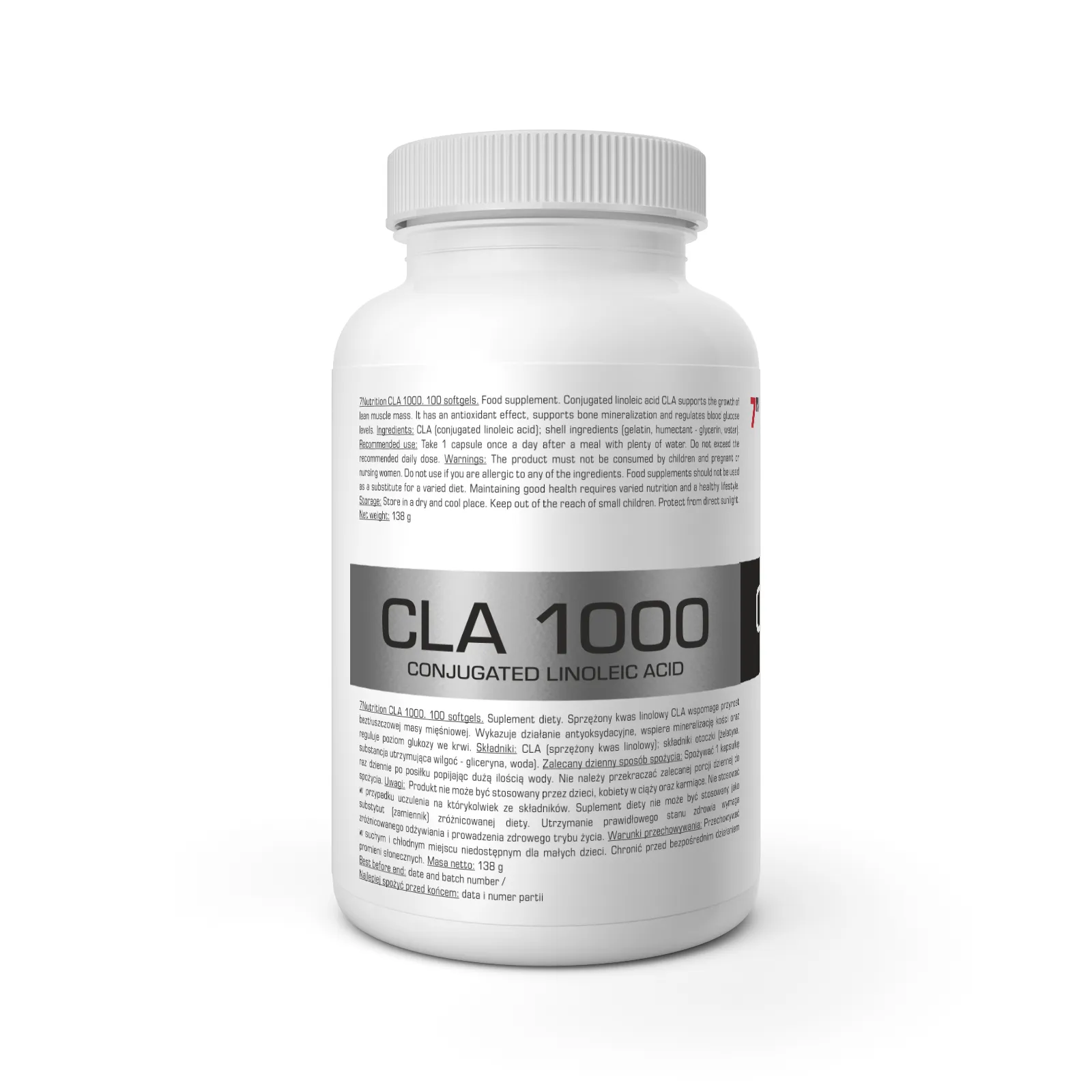 7Nutrition - CLA 1000 - 100 softgels информация на етикета