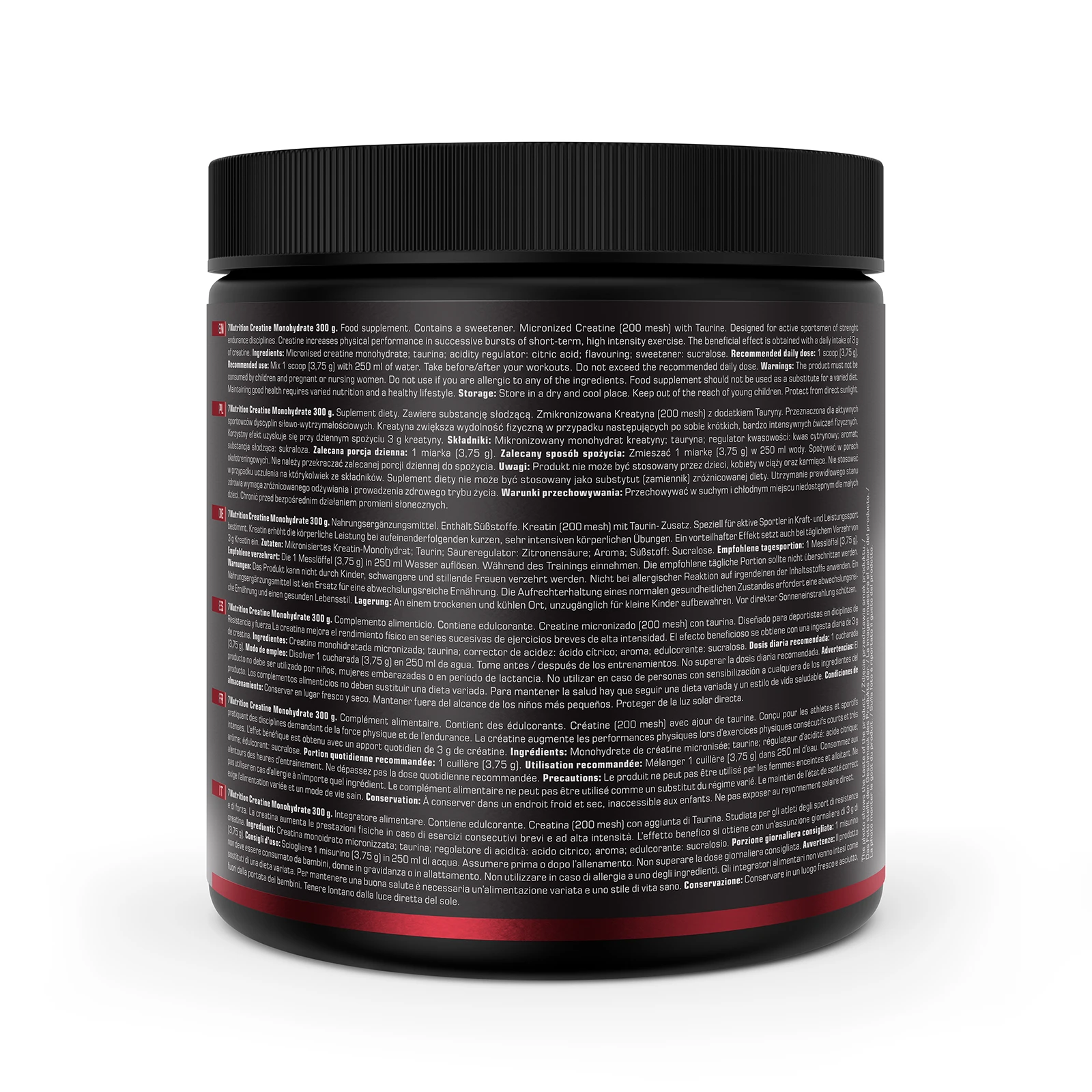7Nutrition - Creatine Monohydrate 300g, информация на няколко езика