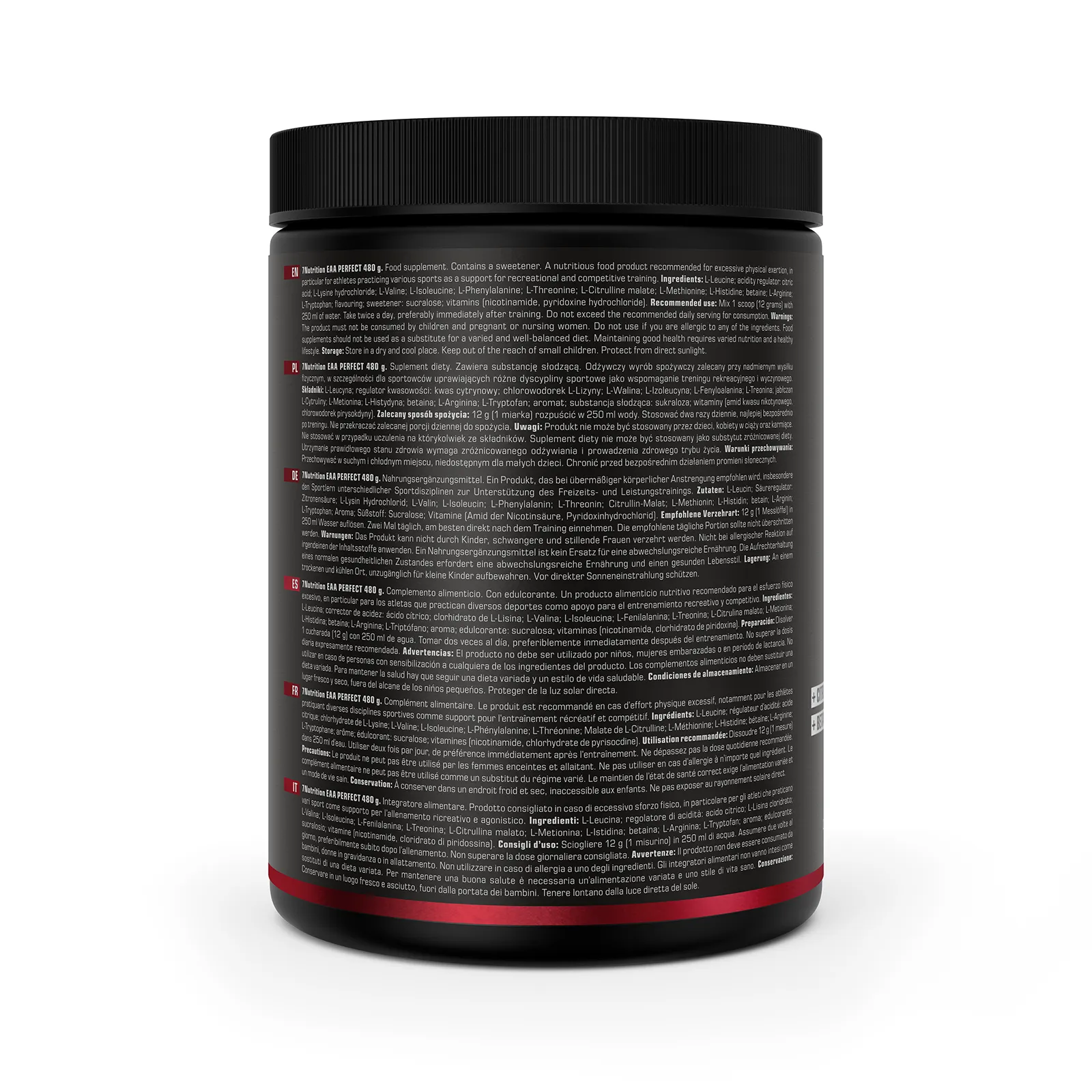 7Nutrition - EAA PERFECT 480G изглед на капака на опаковката