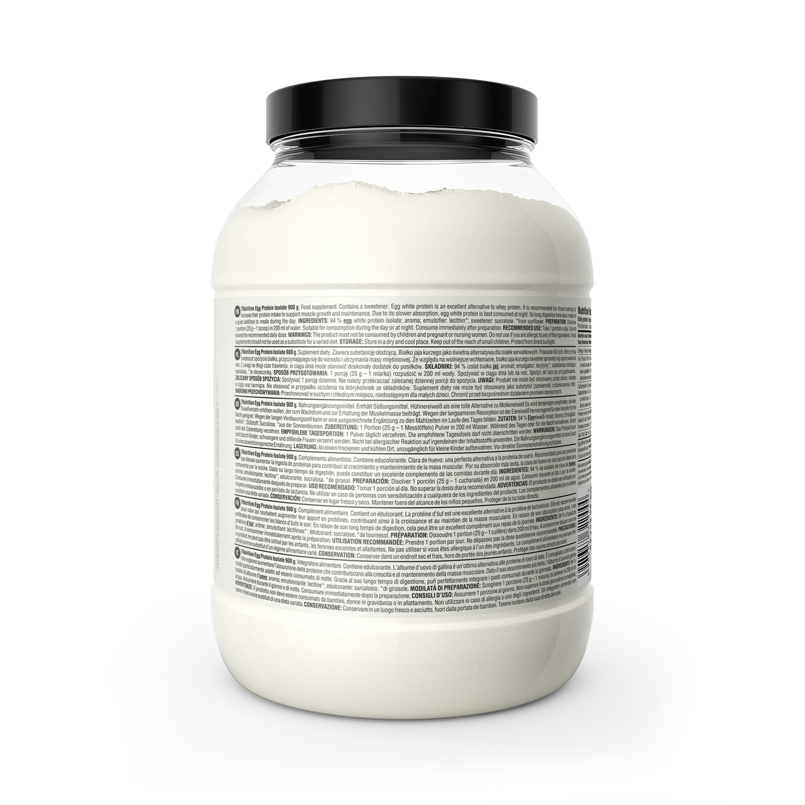 7Nutrition - Egg Protein Isolate 500g Crema Catalana страна на опаковката с информация