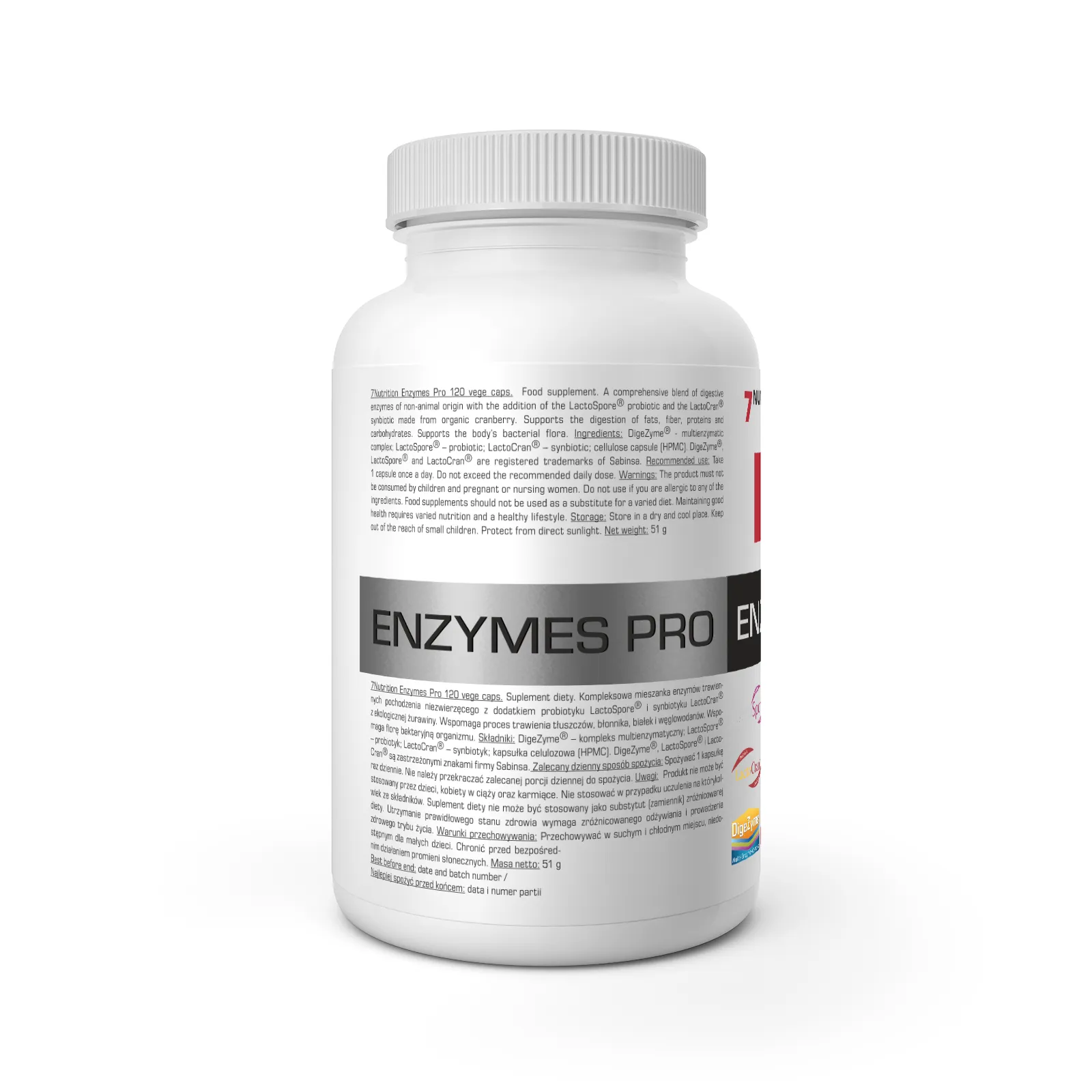 7Nutrition - Enzymes PRO 120 vege caps
