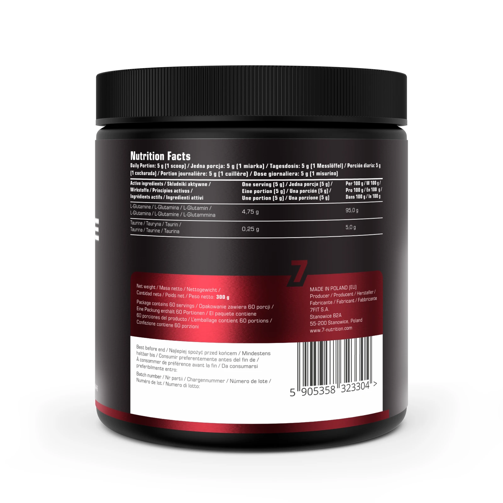 7Nutrition - GLUTAMINE 300g