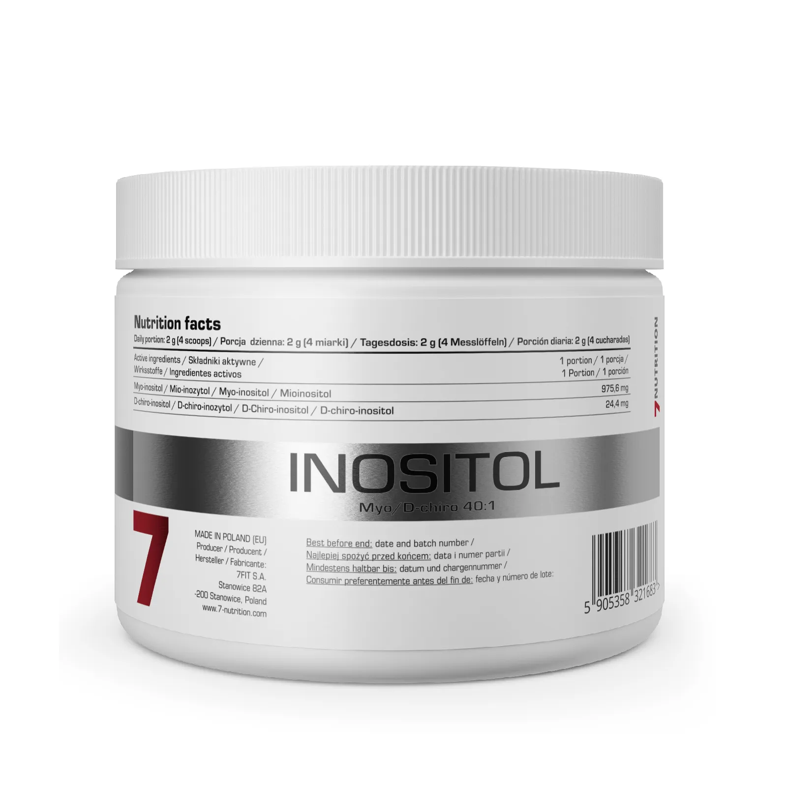 7Nutrition - INOSITOL 180G