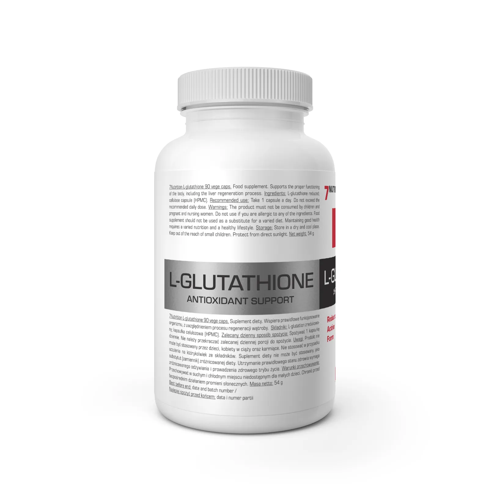 7Nutrition - L-GLUTATHIONE 90 vege caps