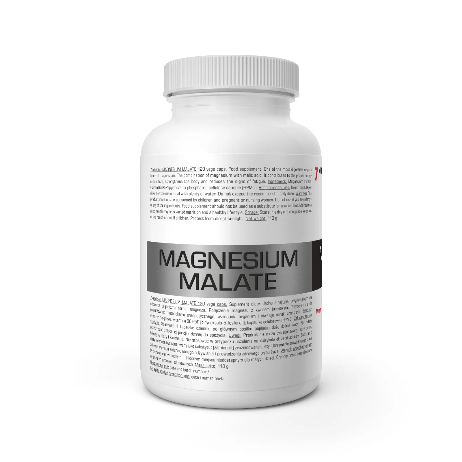 7Nutrition - MAGNESIUM MALATE 120 vege caps