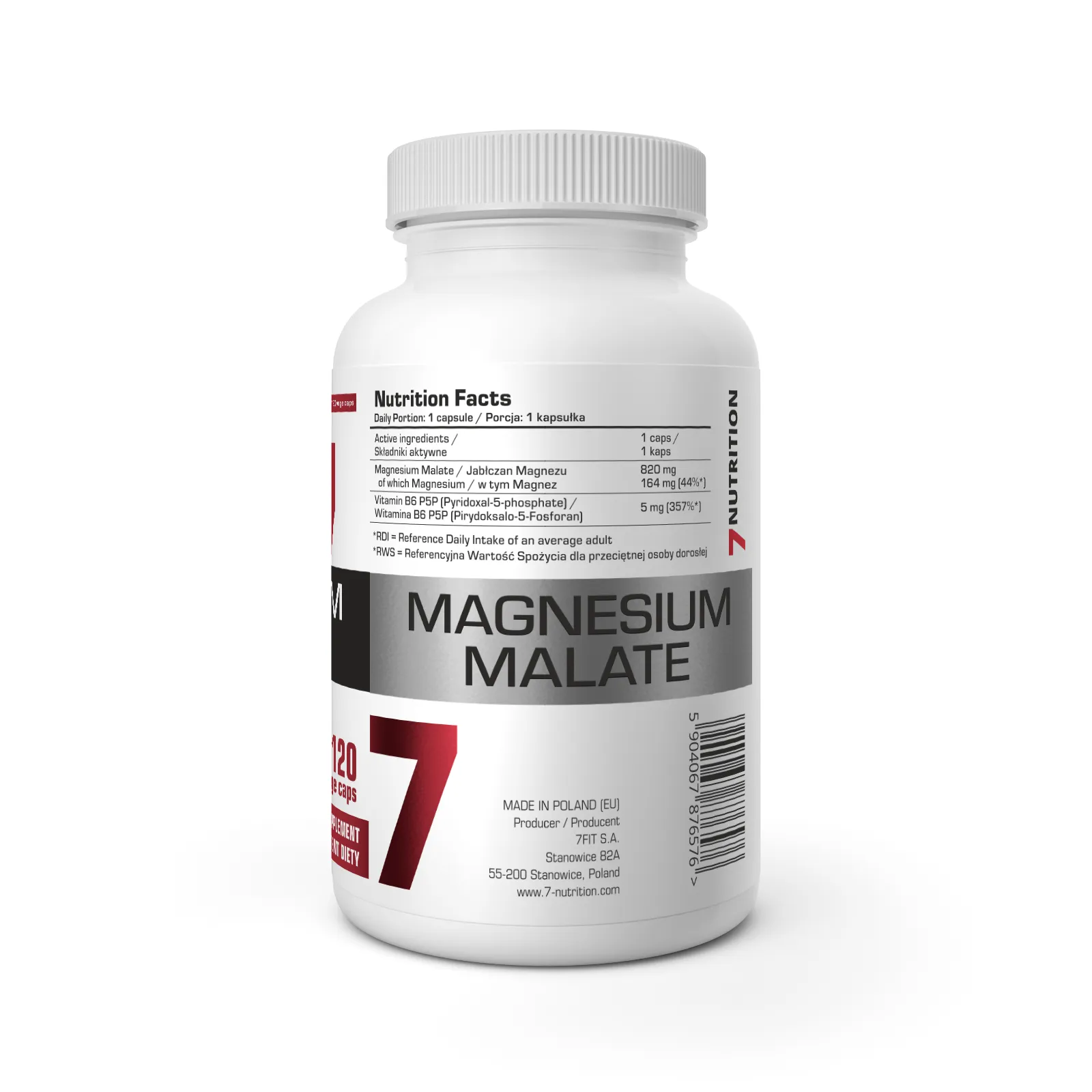7Nutrition - MAGNESIUM MALATE 120 vege caps