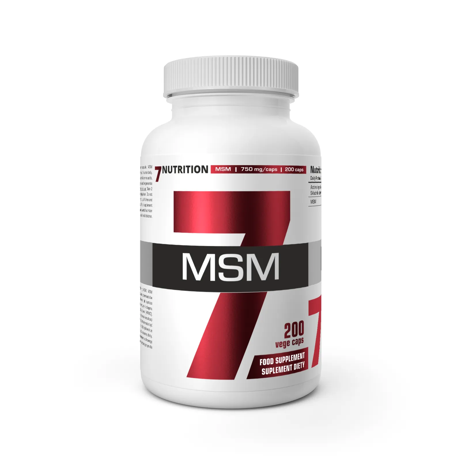 7Nutrition - MSM 200 vege caps