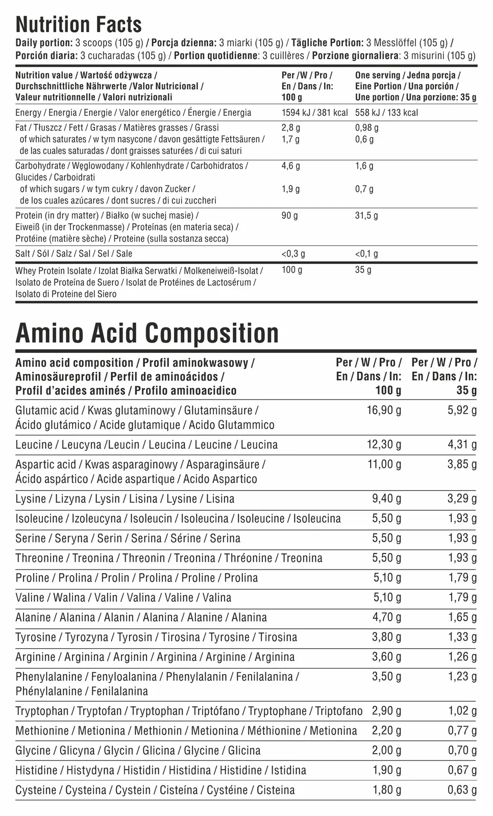 7Nutrition - Natural Whey Isolate 90
