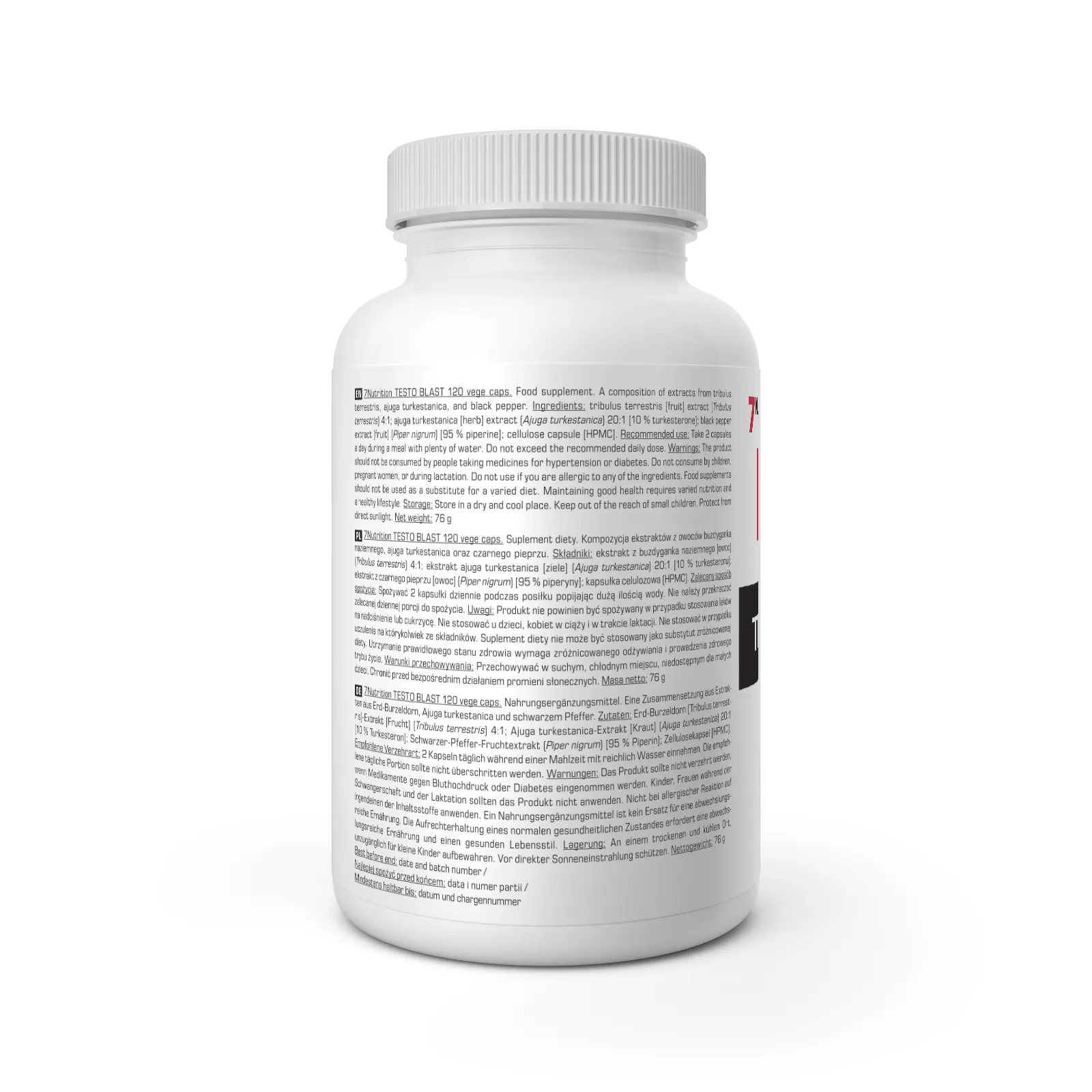 7Nutrition - Testo Blast - 120 vege caps